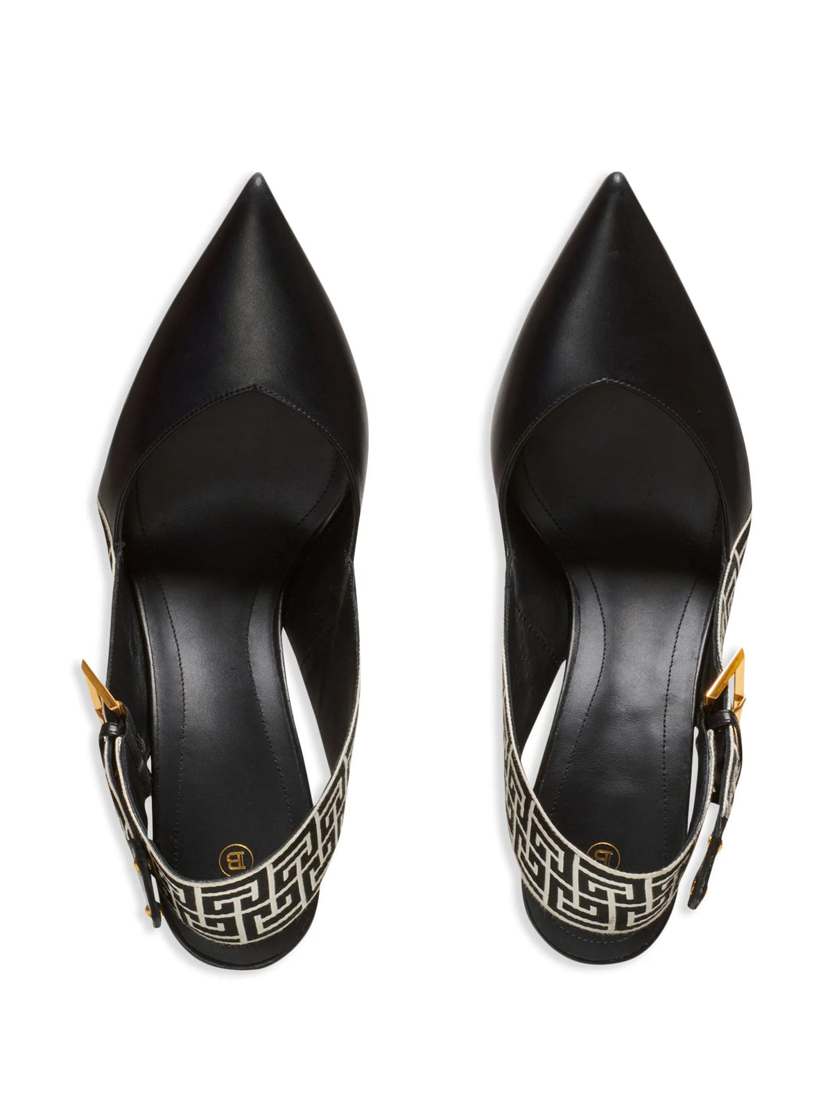 Ruby monogram slingback pumps