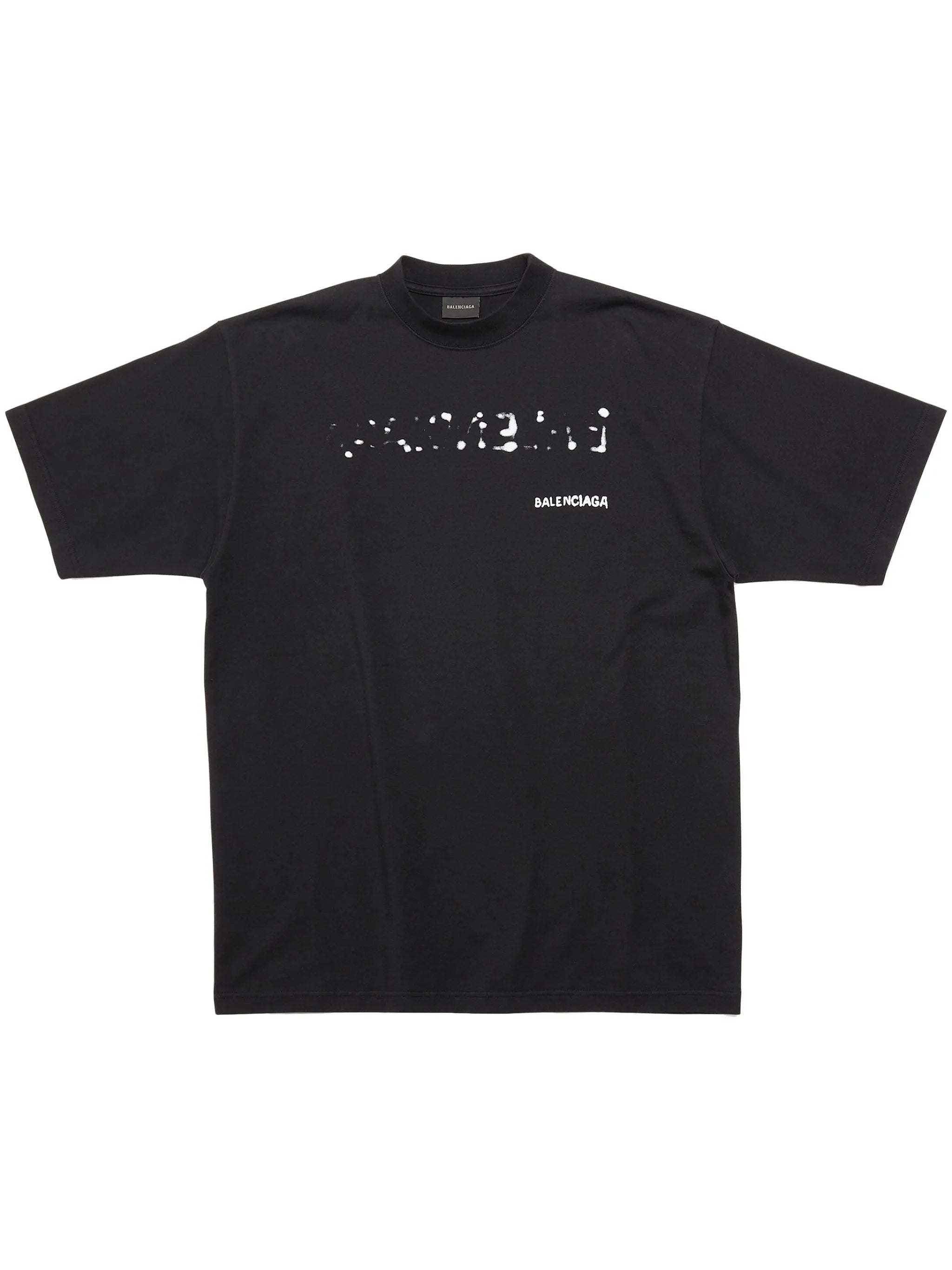 distressed logo-print cotton T-shirt