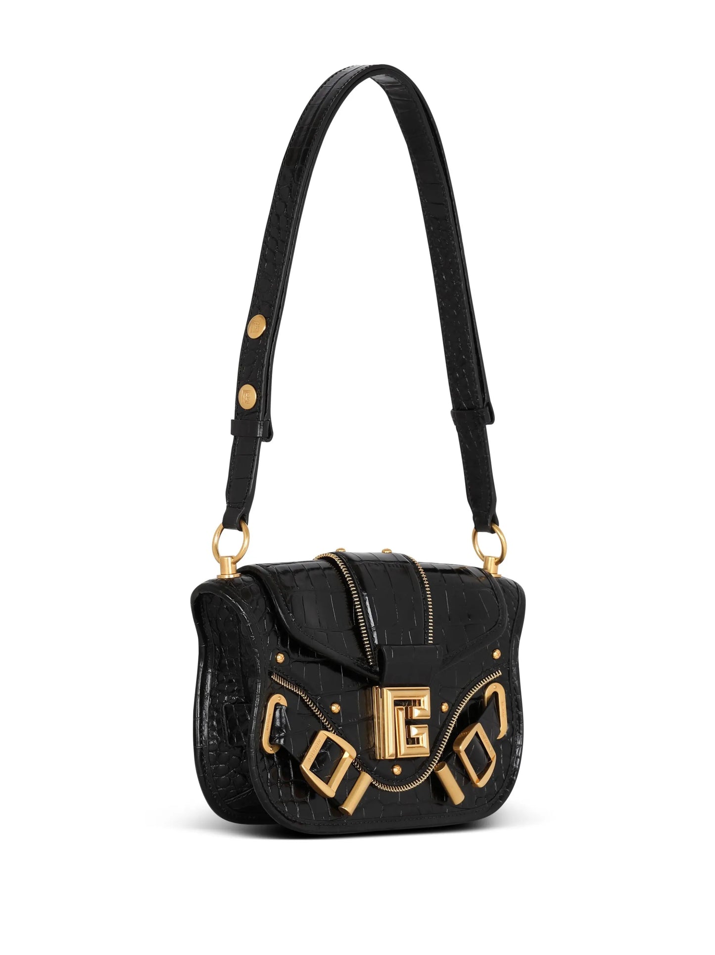logo-plaque shoulder bag