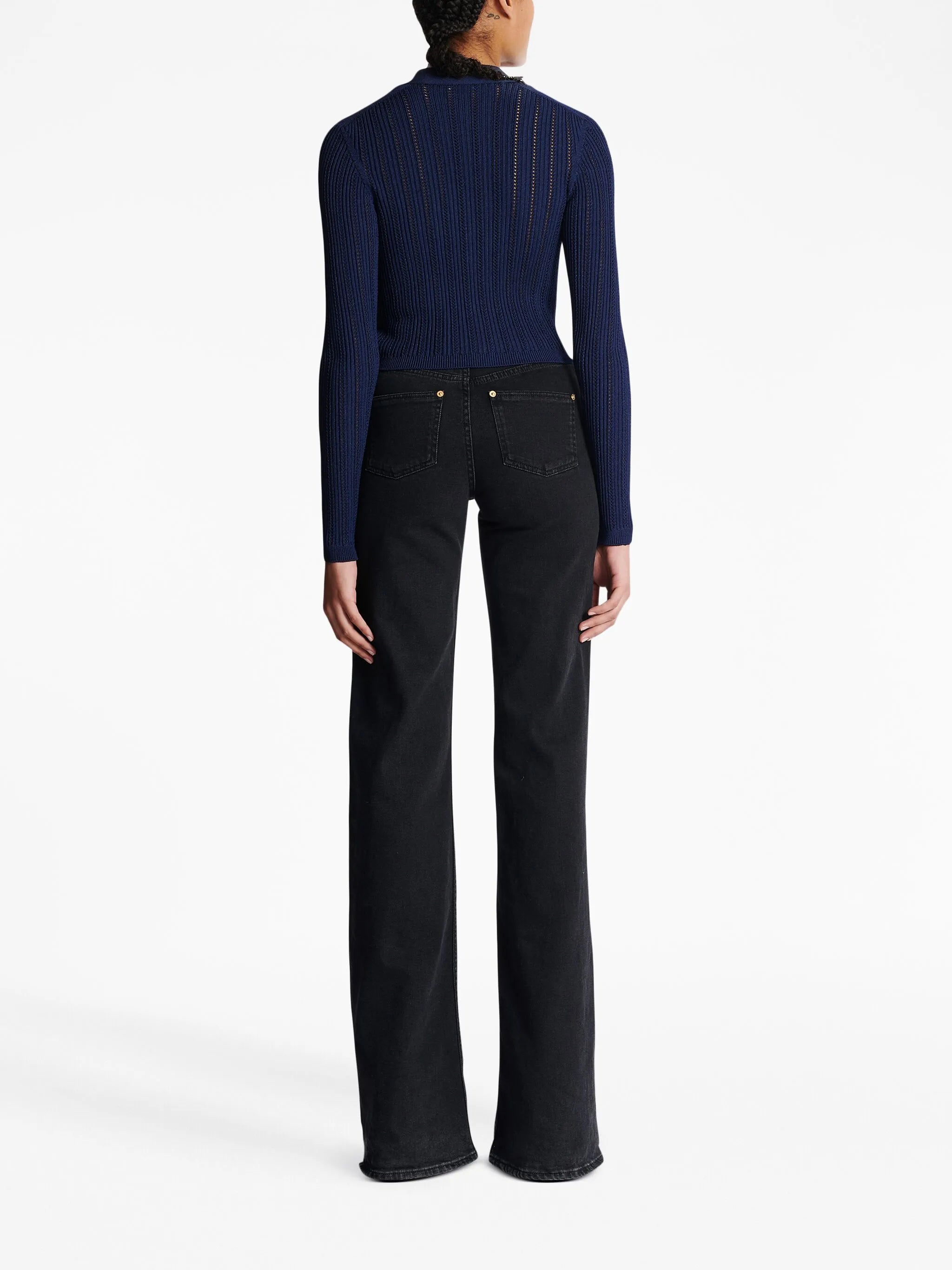 V-neck cropped cardigan