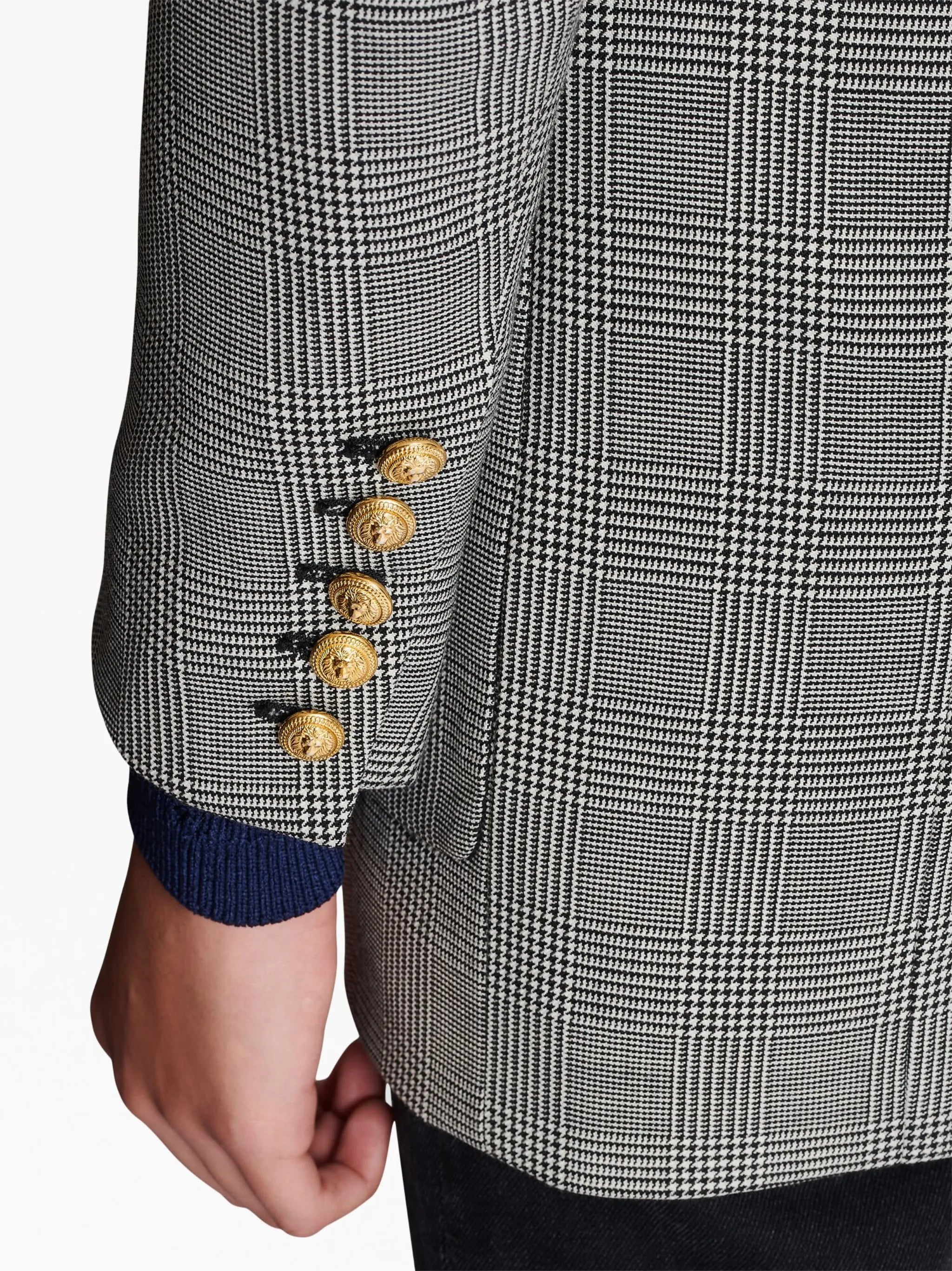 single-breasted wool blazer