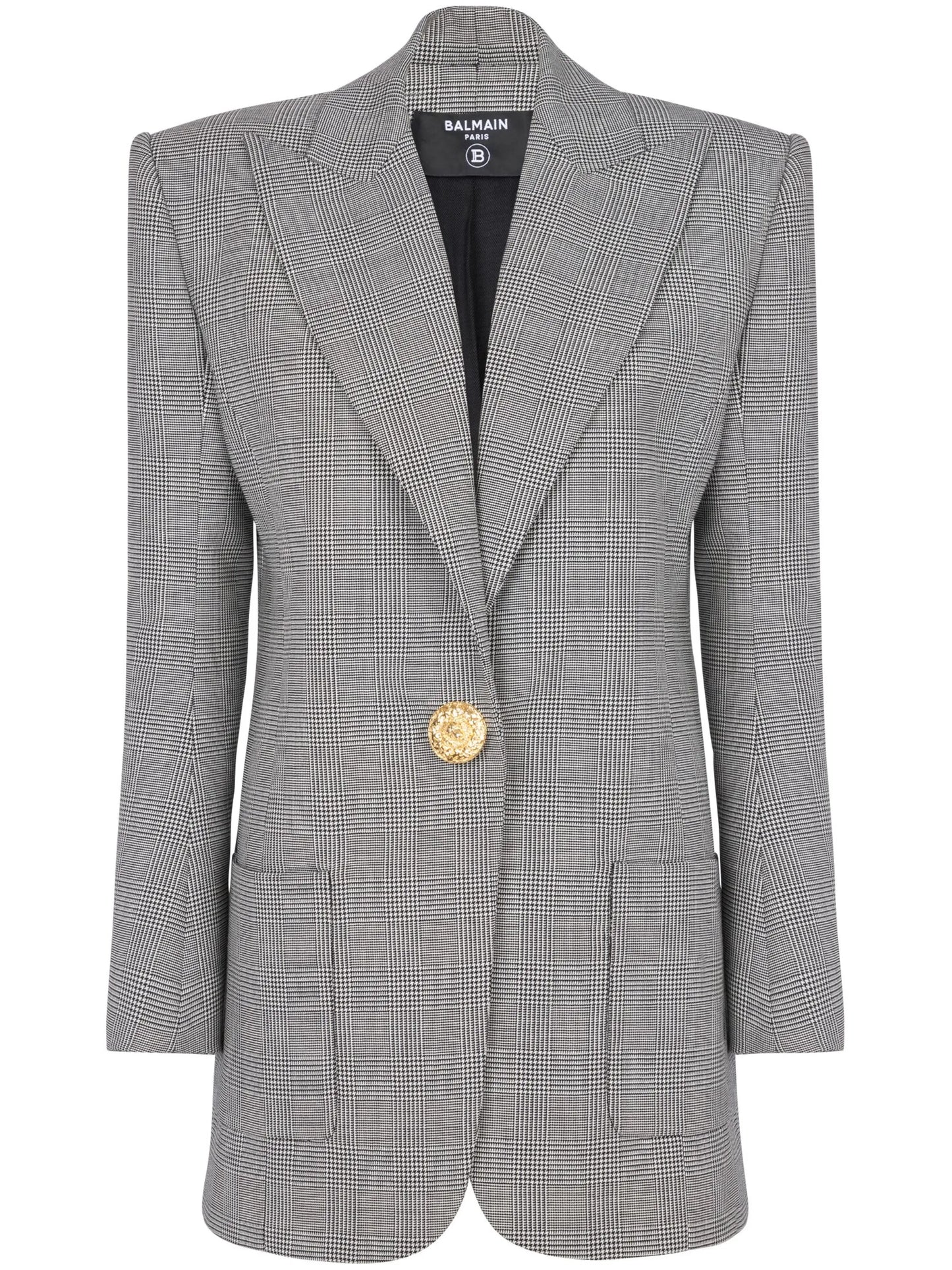 single-breasted wool blazer