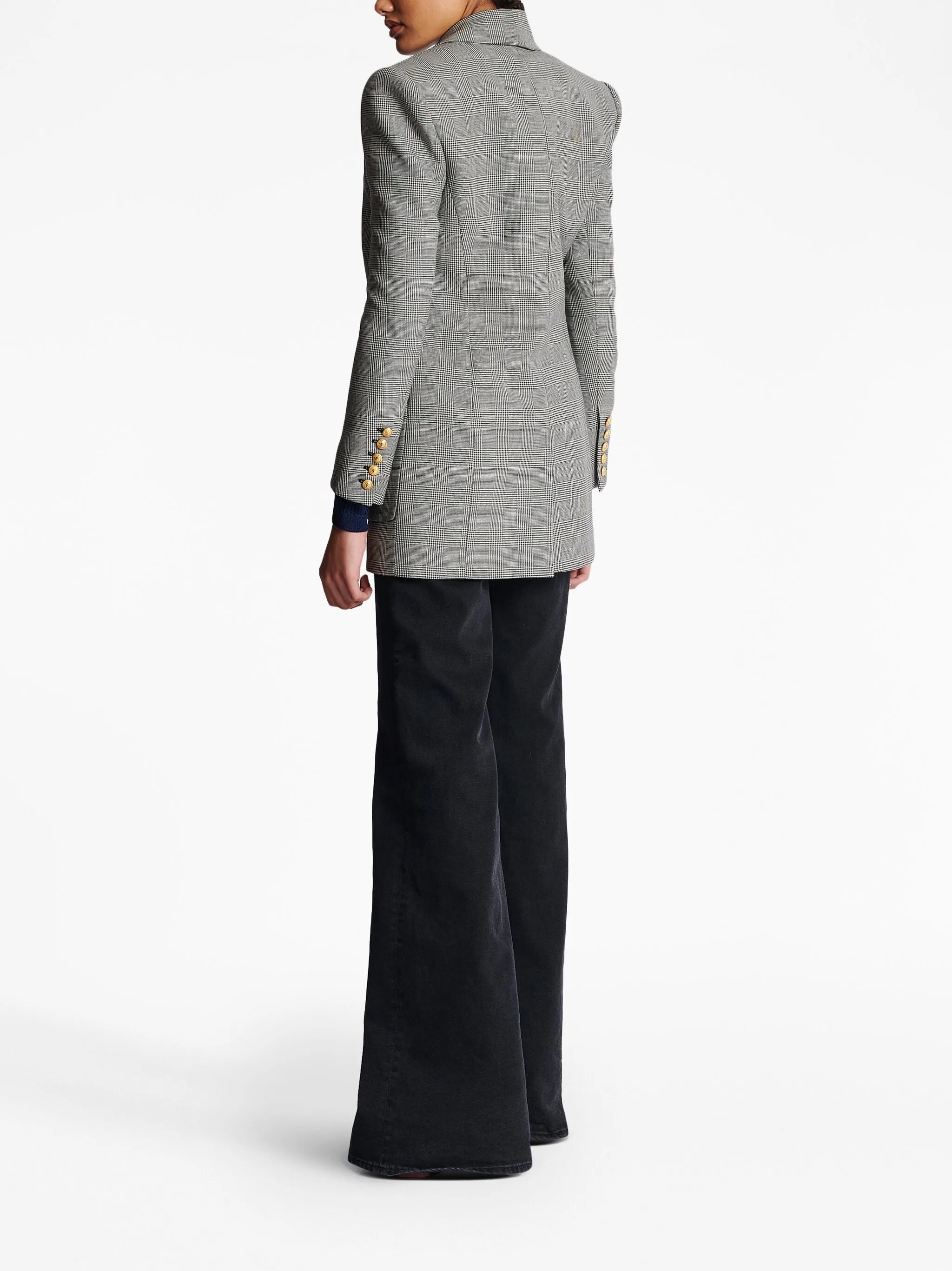 single-breasted wool blazer