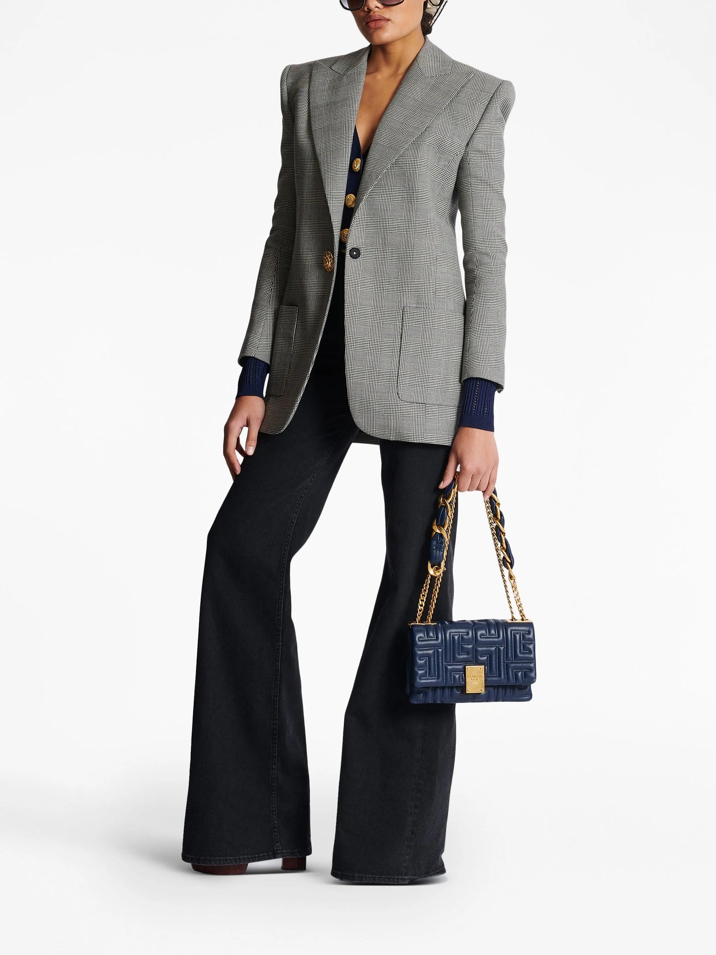 single-breasted wool blazer