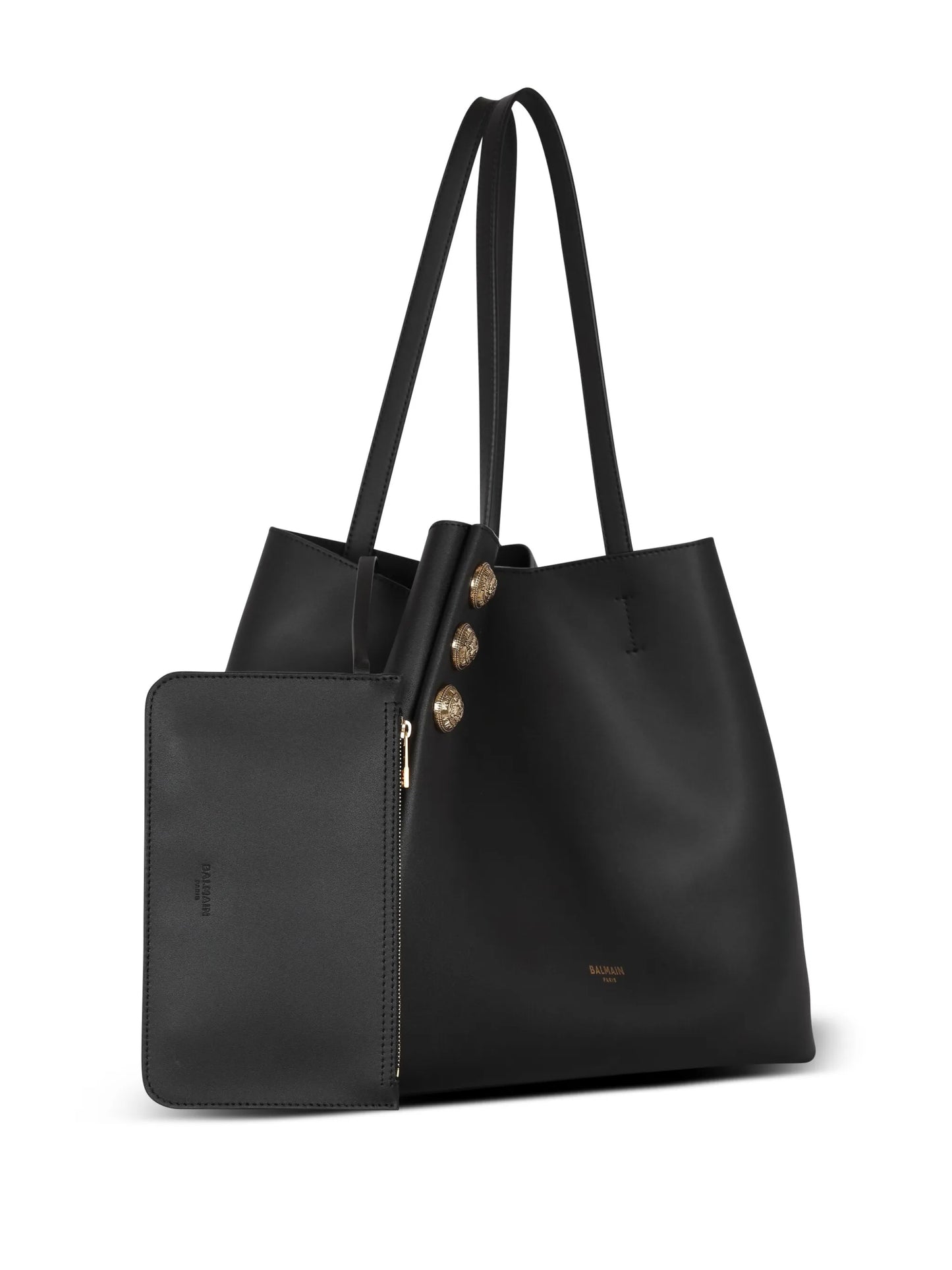 Emblème leather tote bag