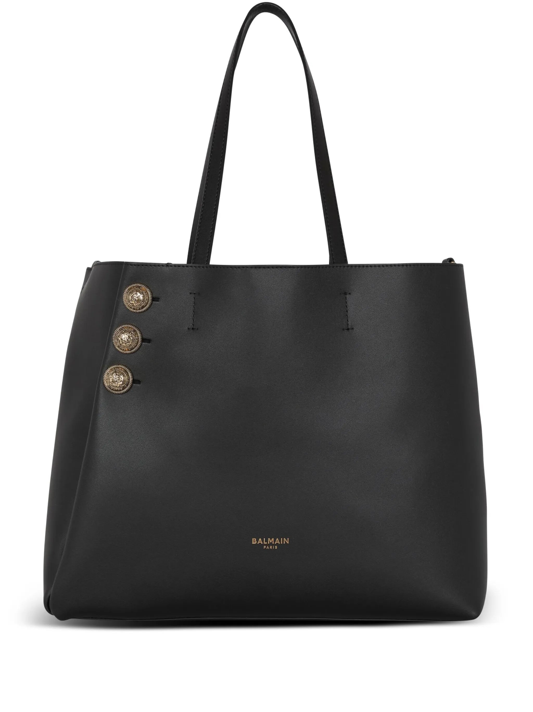 Emblème leather tote bag