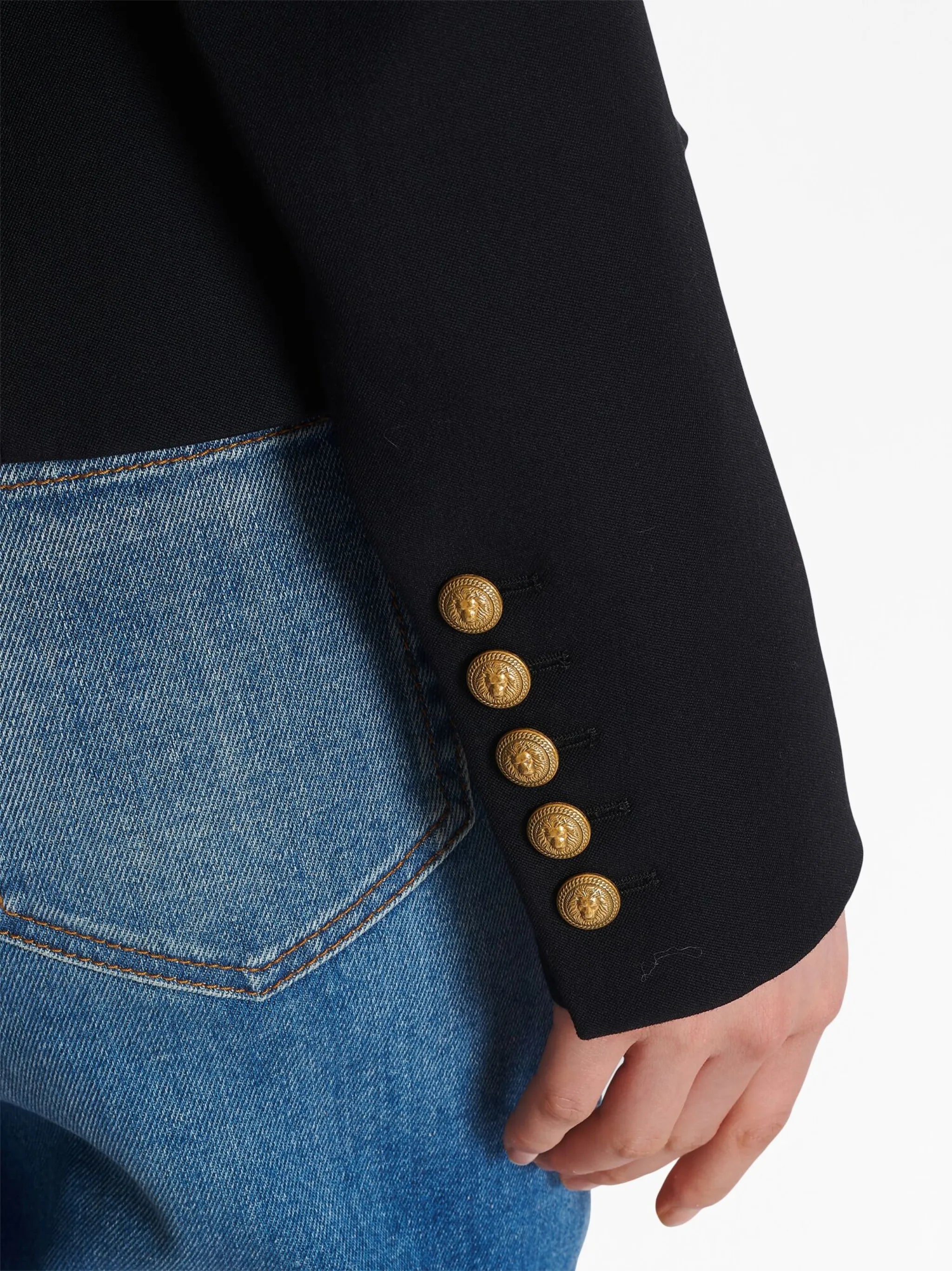 8-Buttons double-breasted wool blazer