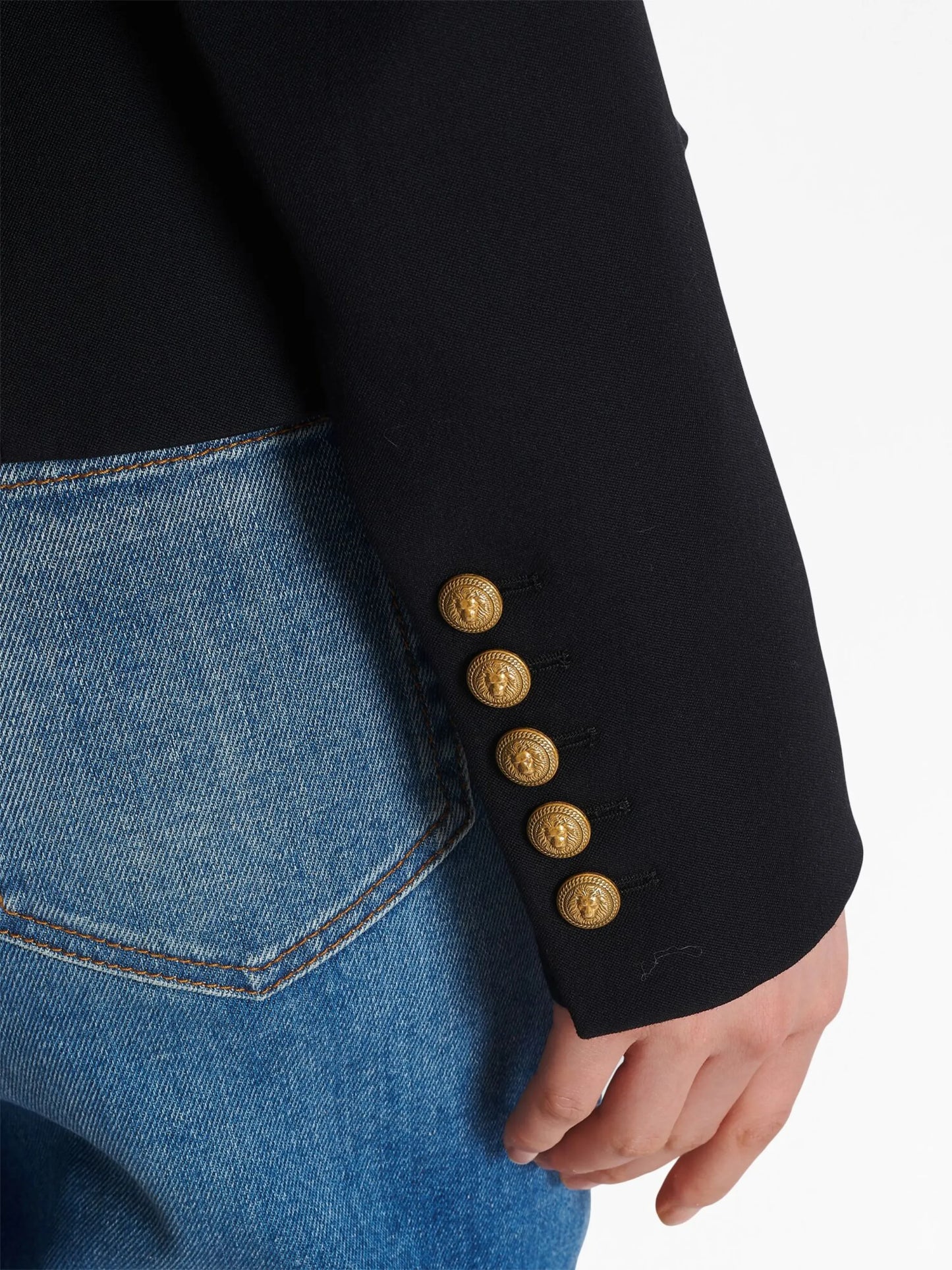 8-Buttons double-breasted wool blazer