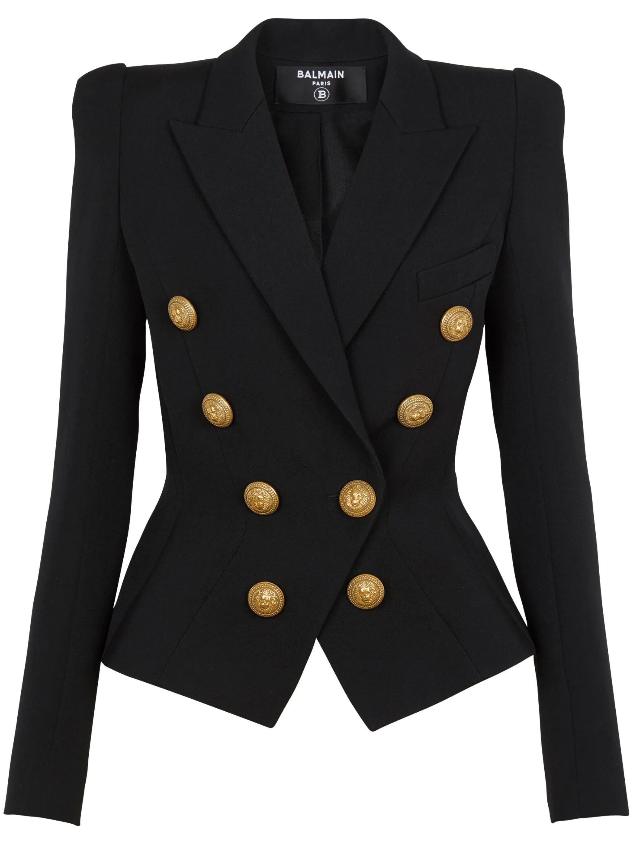 8-Buttons double-breasted wool blazer