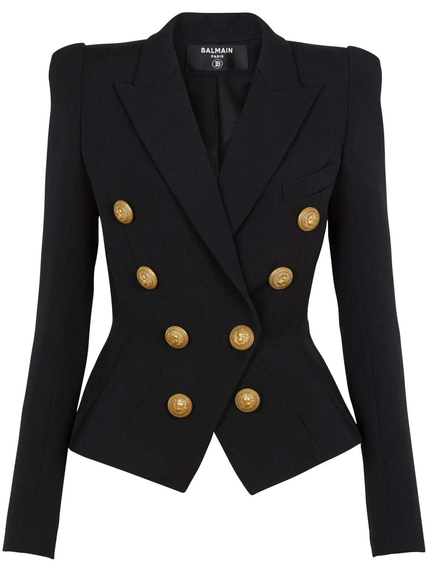 8-Buttons double-breasted wool blazer