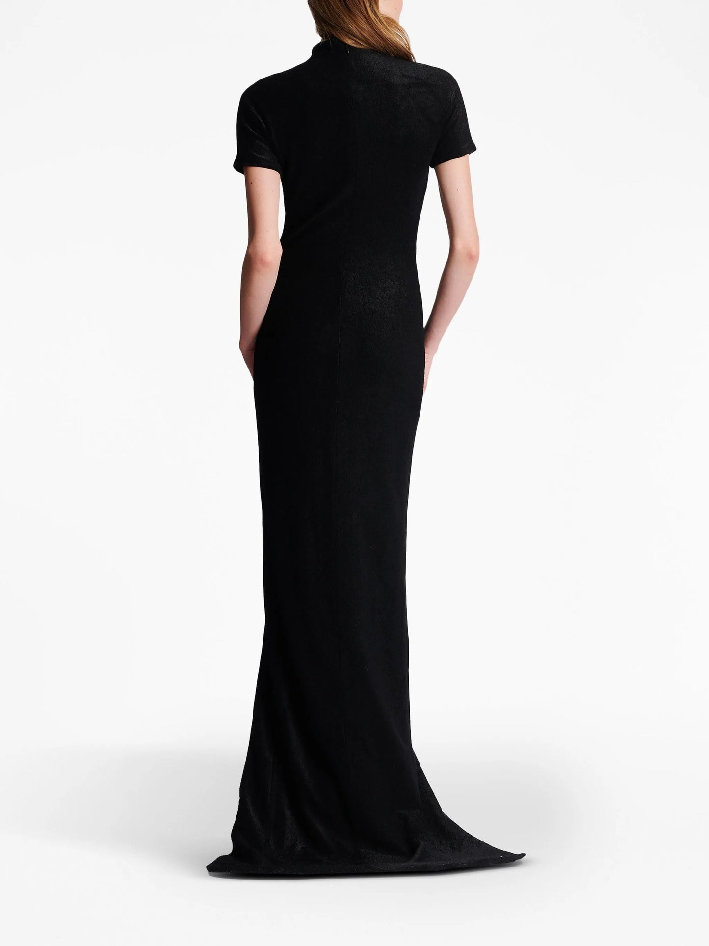 short-sleeve buttoned maxi dress