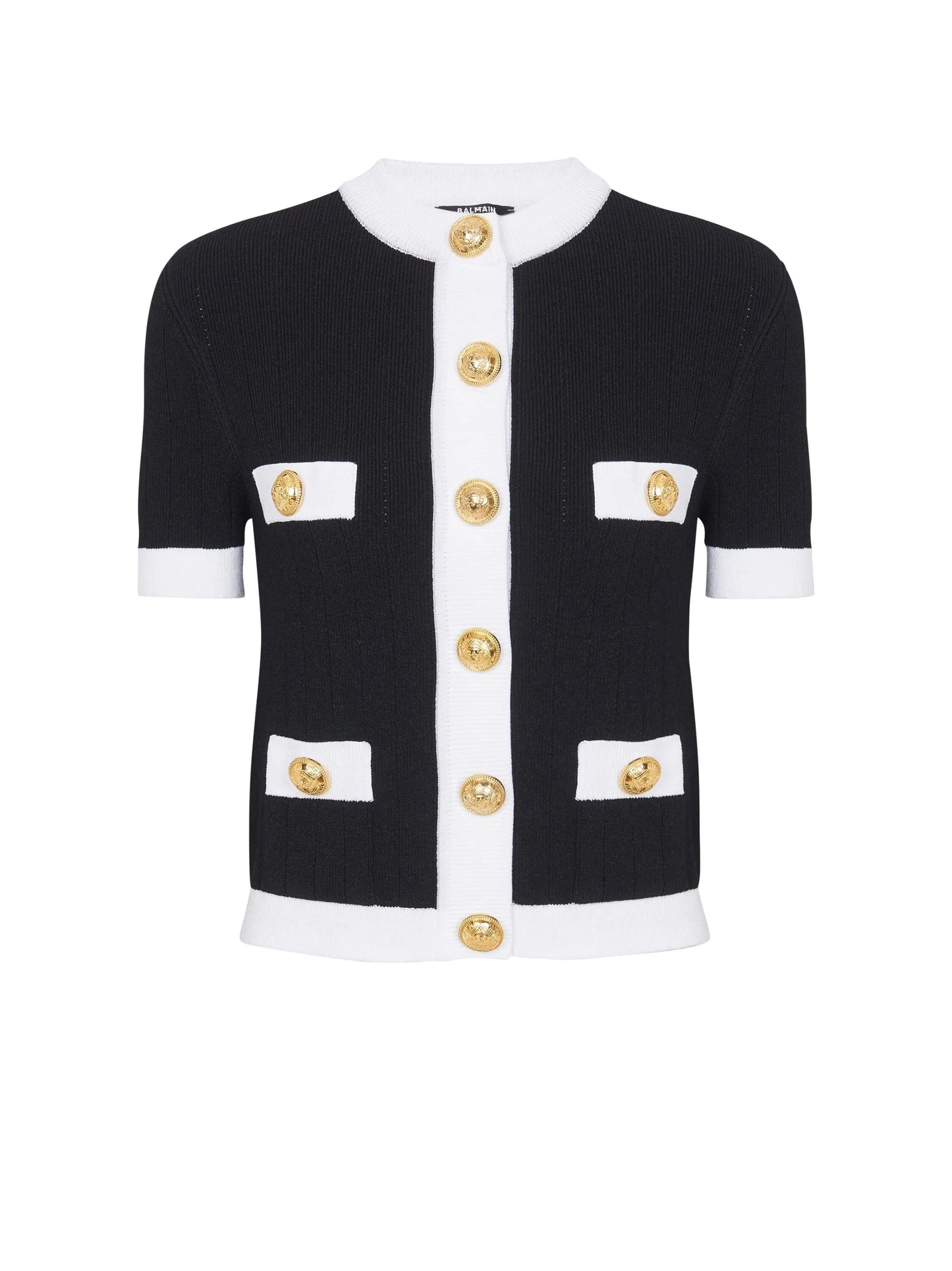 short-sleeve cropped cardigan