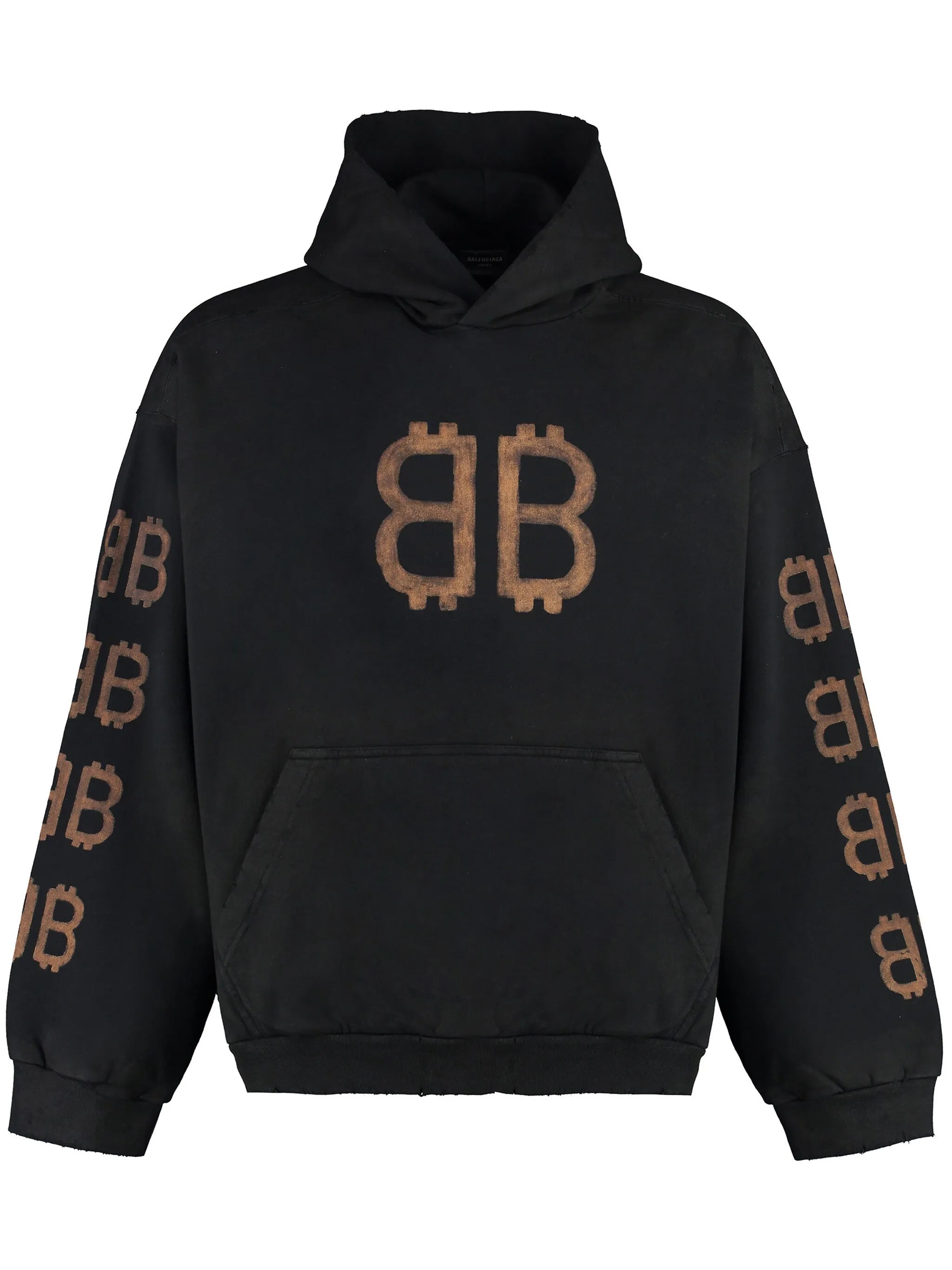 Crypto distressed hoodie