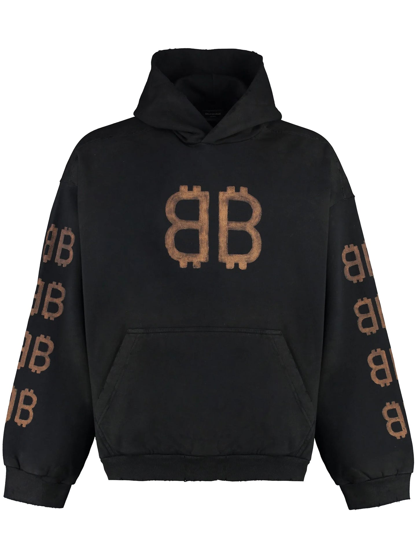 Crypto distressed hoodie