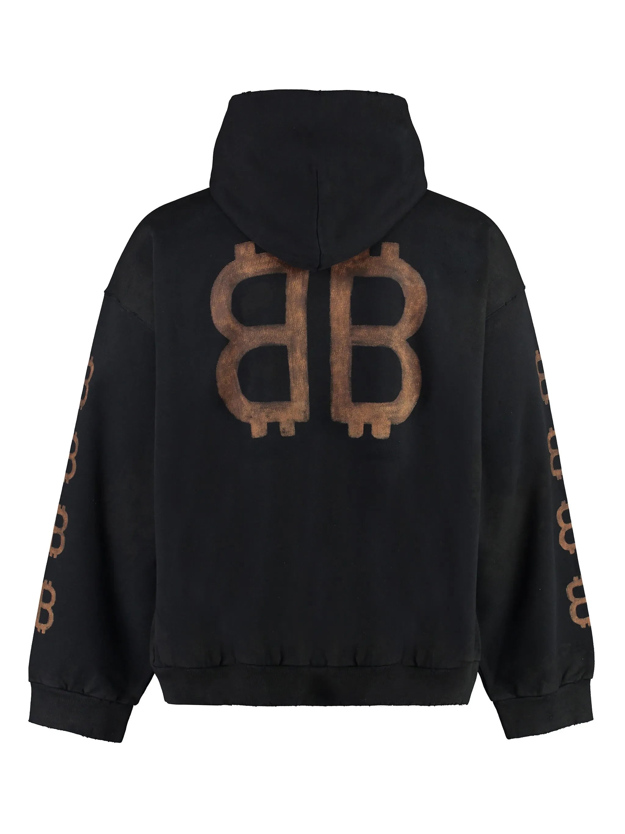 Crypto distressed hoodie