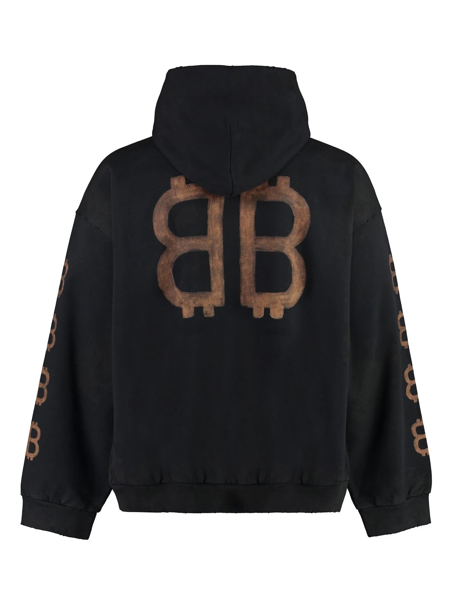Crypto distressed hoodie