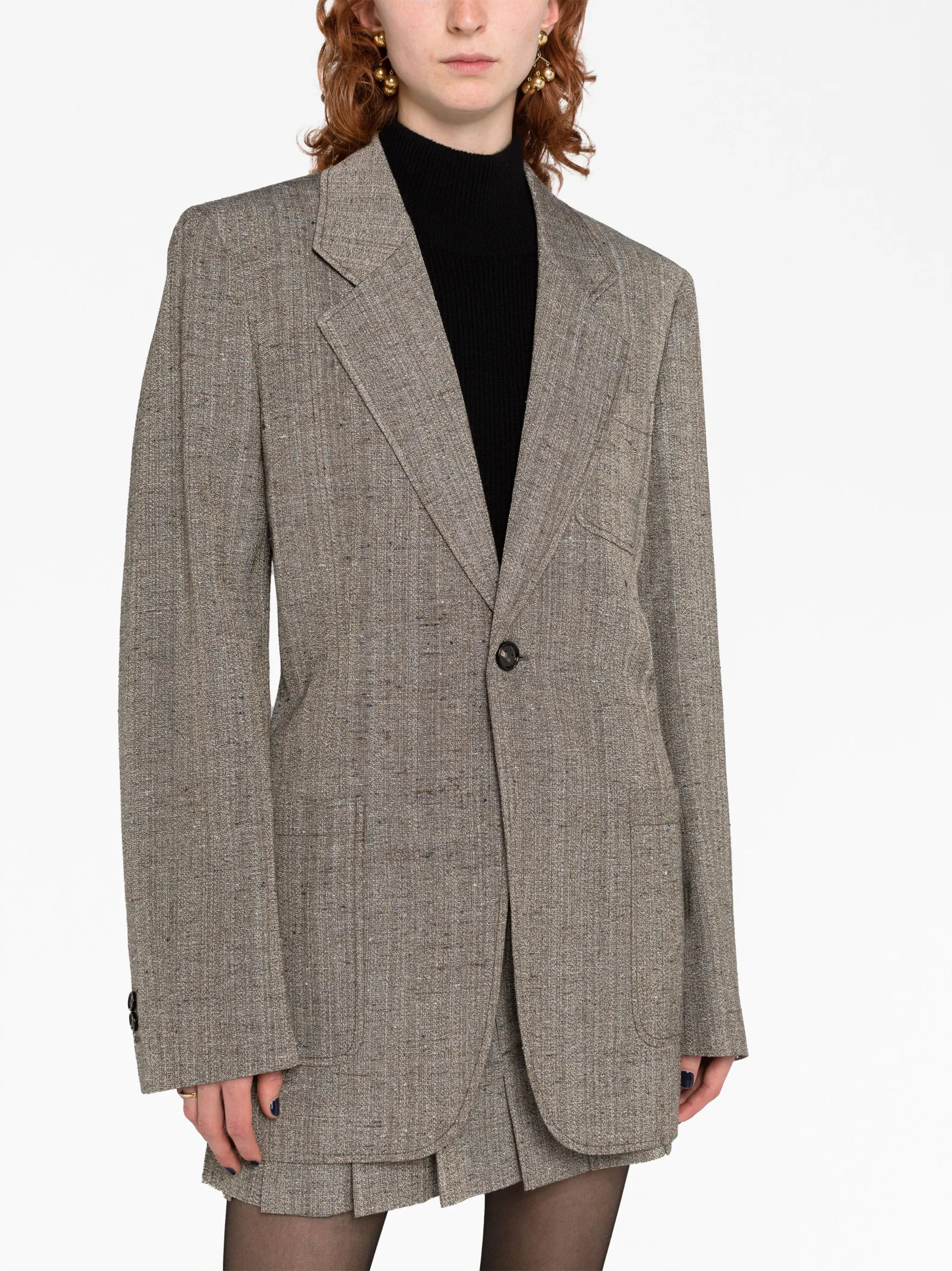 single-breasted blazer