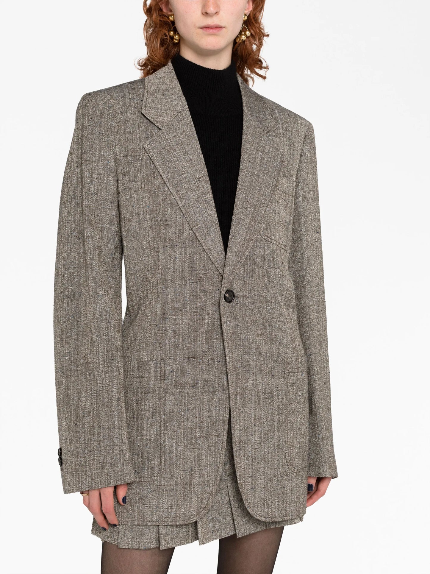 single-breasted blazer