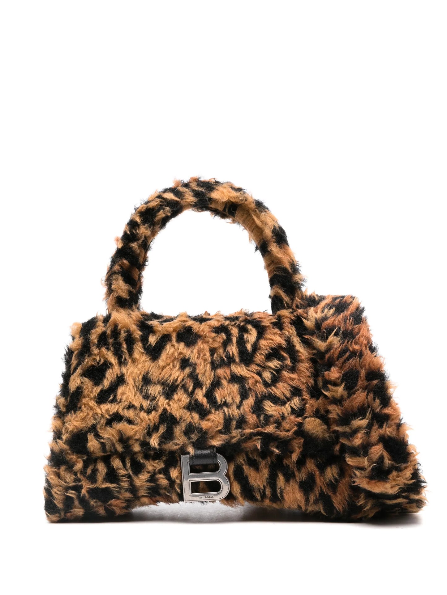 small Hourglass faux-fur mini bag