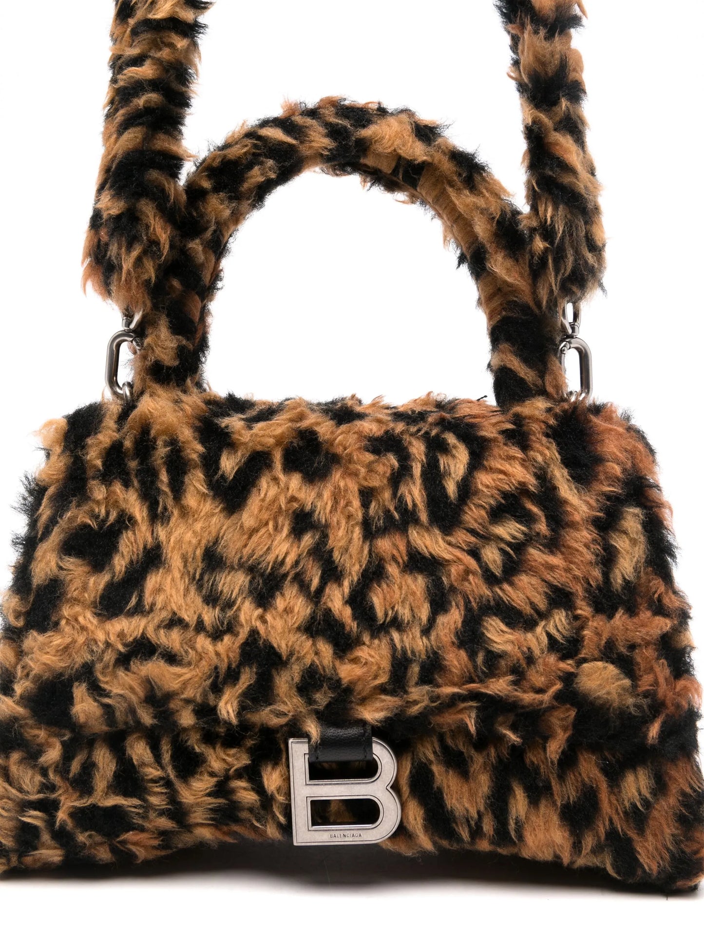 small Hourglass faux-fur mini bag