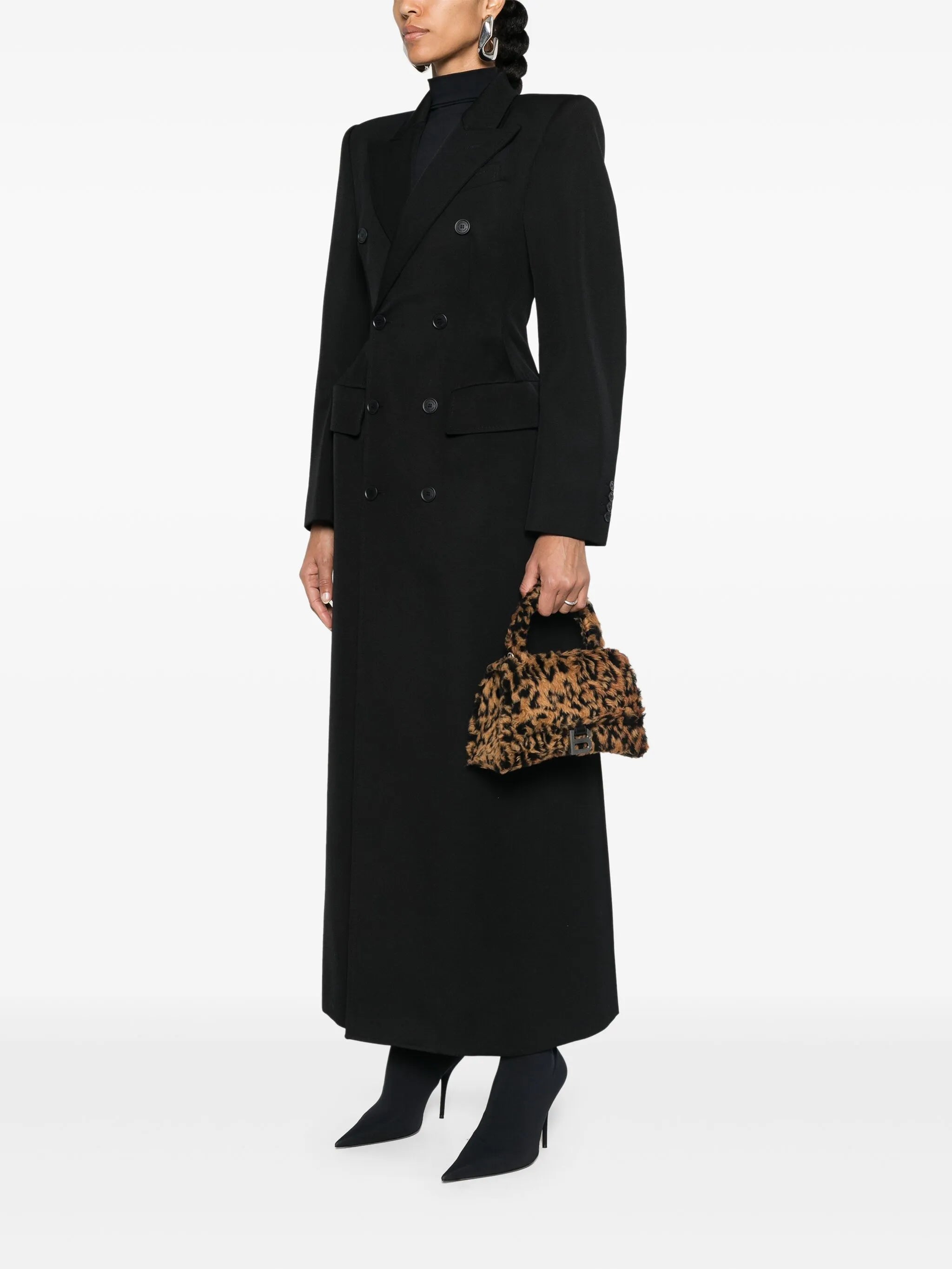 small Hourglass faux-fur mini bag