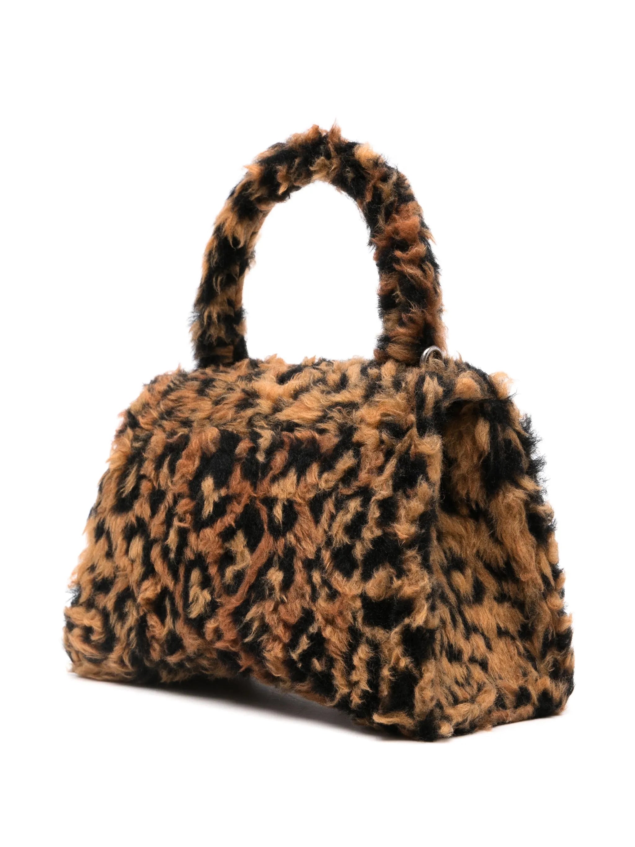 small Hourglass faux-fur mini bag