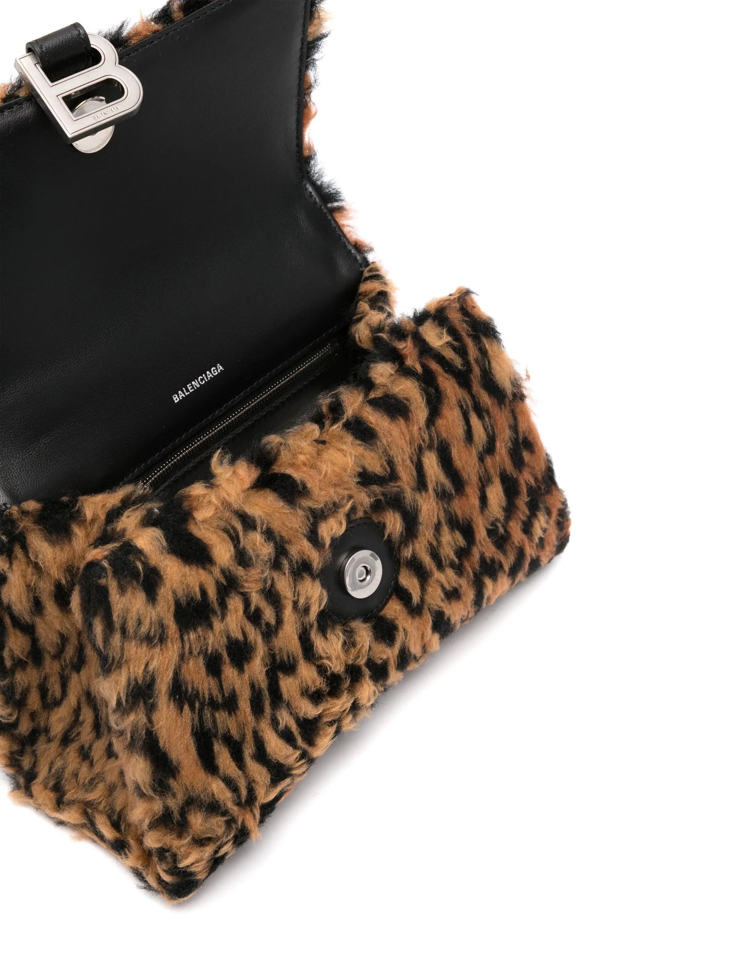 small Hourglass faux-fur mini bag