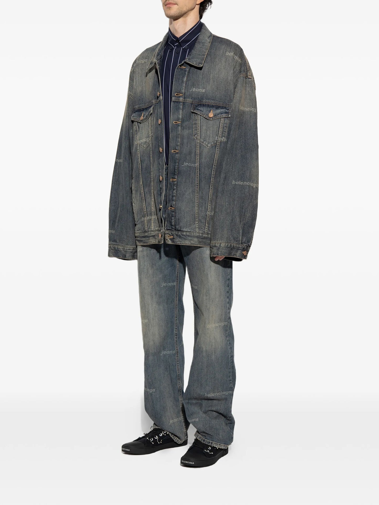 logo-print straight-leg jeans