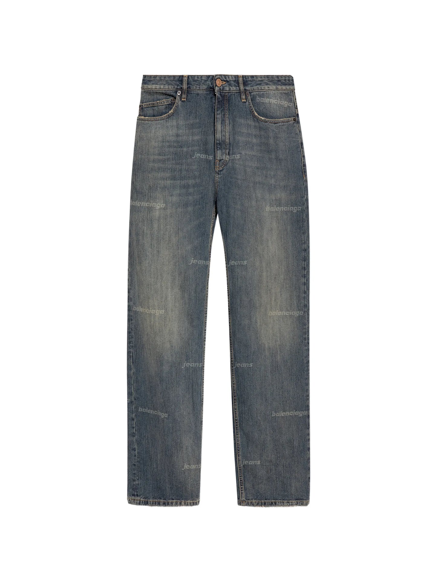 logo-print straight-leg jeans