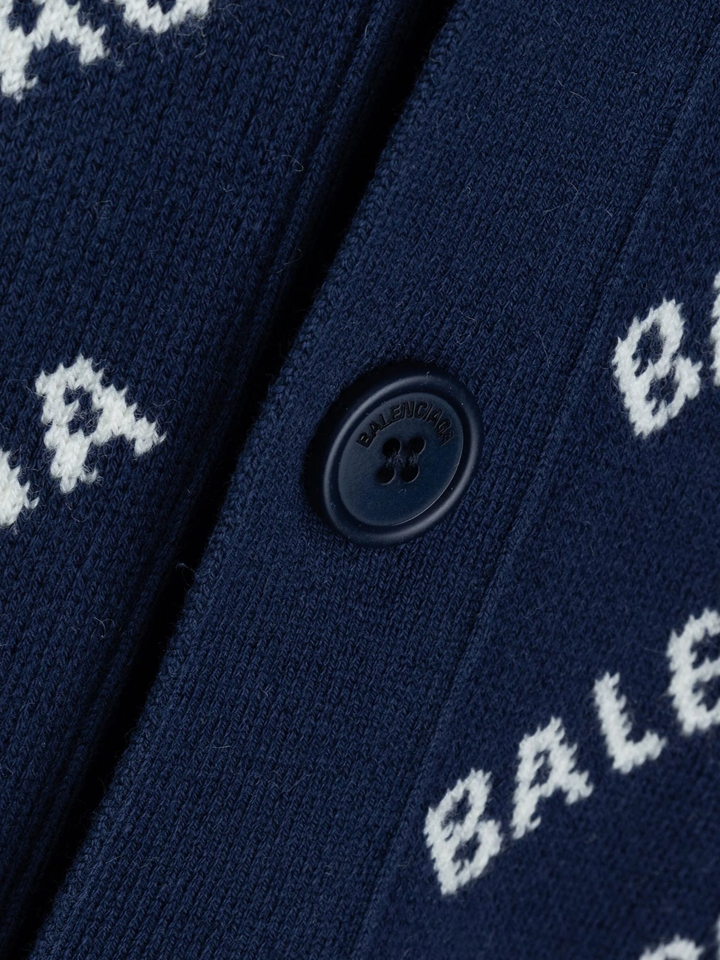 V-neck logo-print cardigan