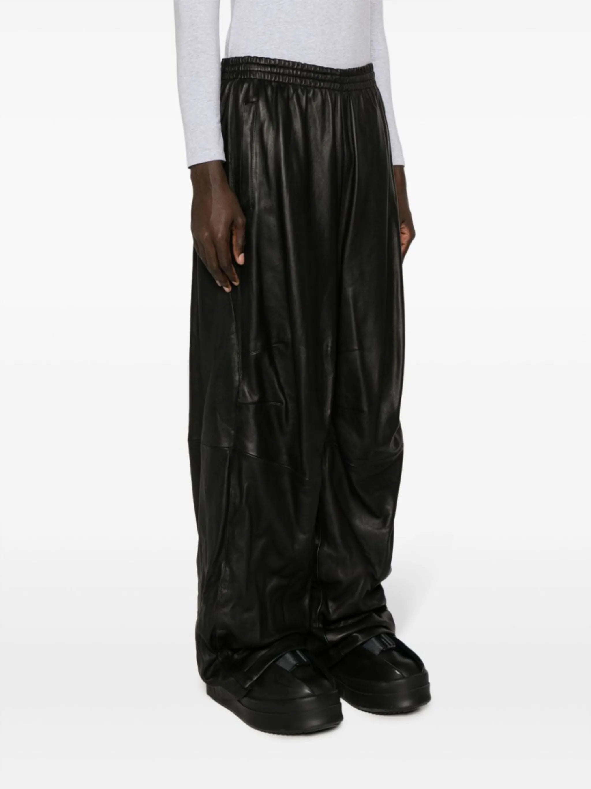 3B Sports Icon leather track trousers