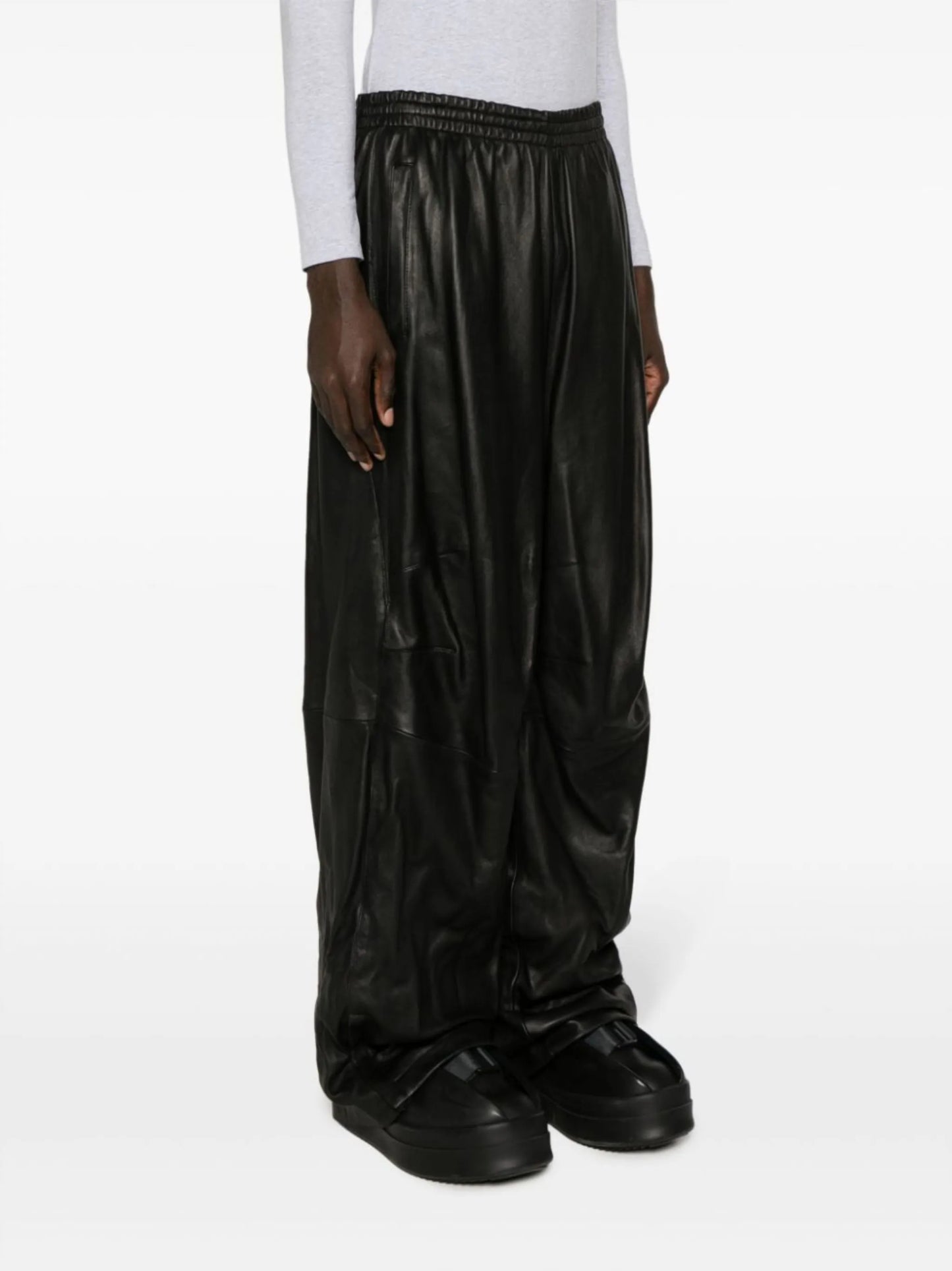 3B Sports Icon leather track trousers