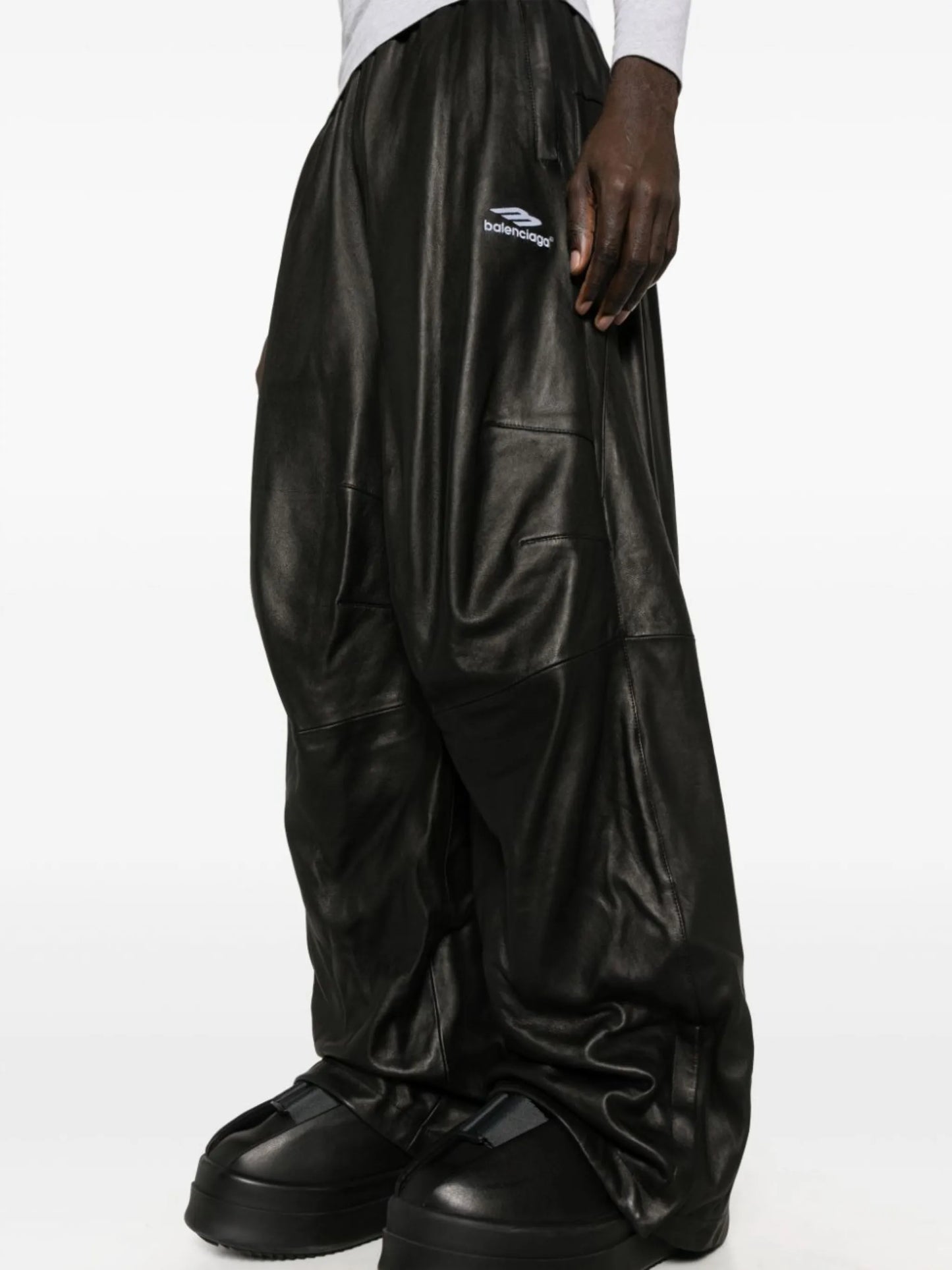 3B Sports Icon leather track trousers