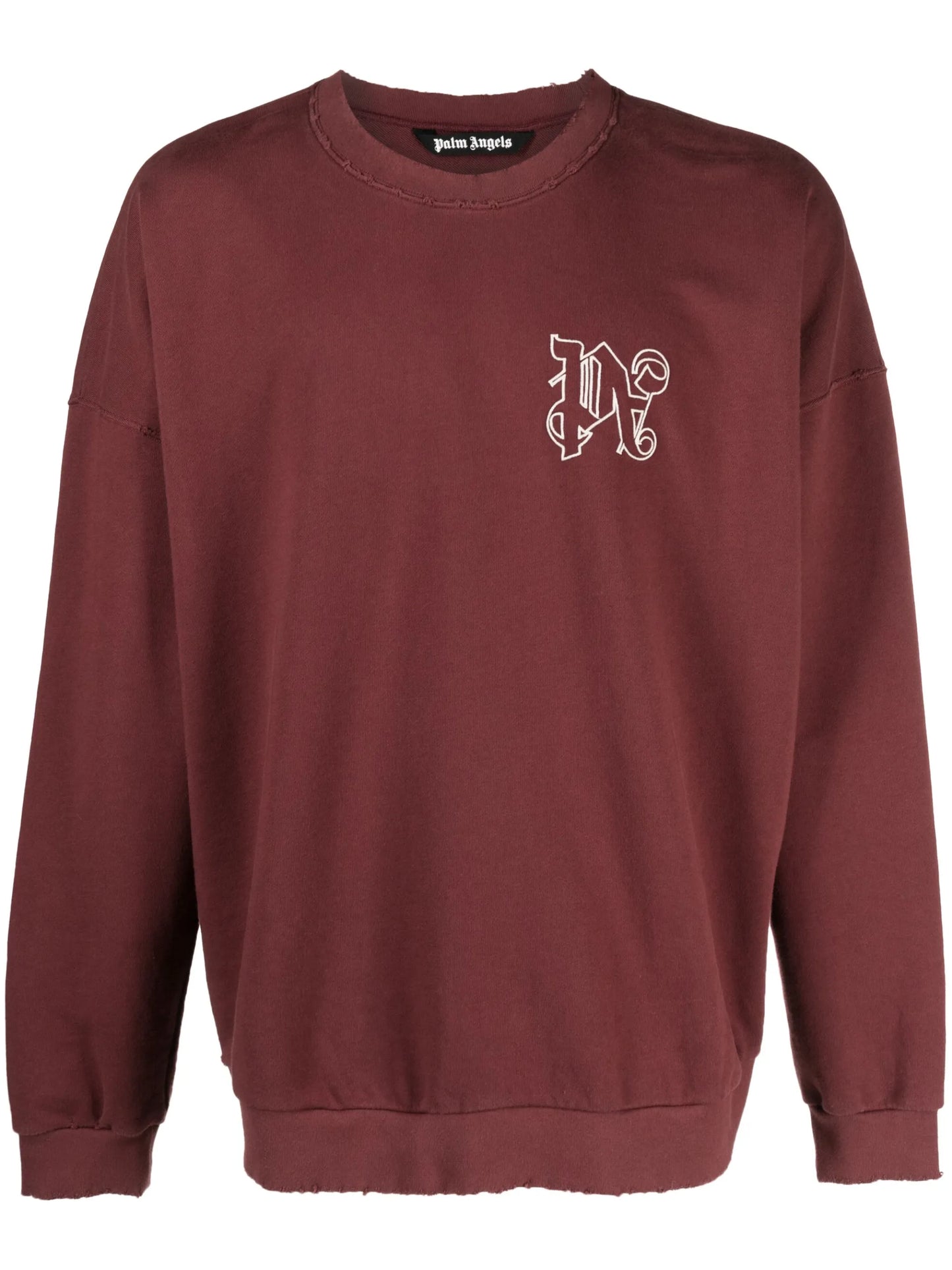 PA Monogram-embroidered cotton sweatshirt