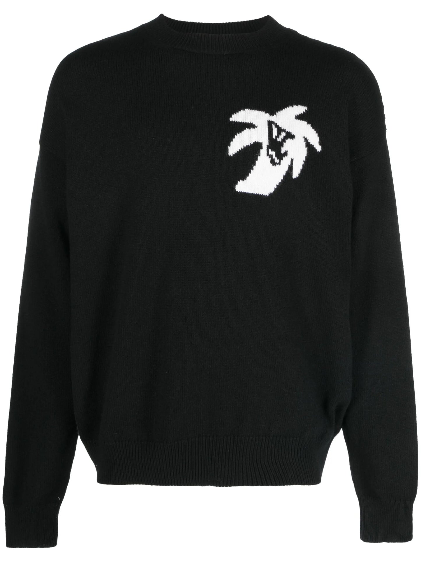 Hunter intarsia-logo jumper