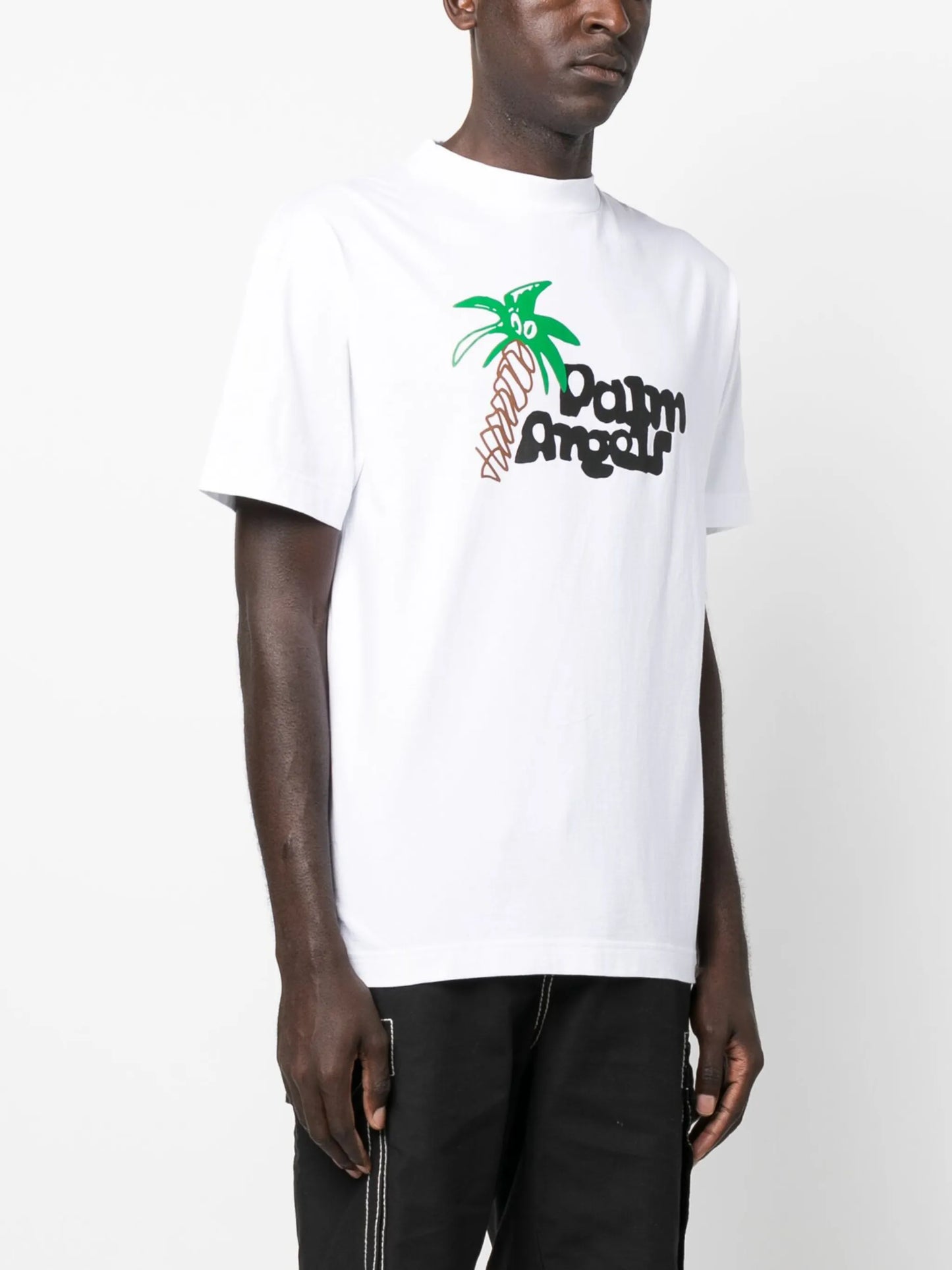 Sketchy-print cotton T-shirt