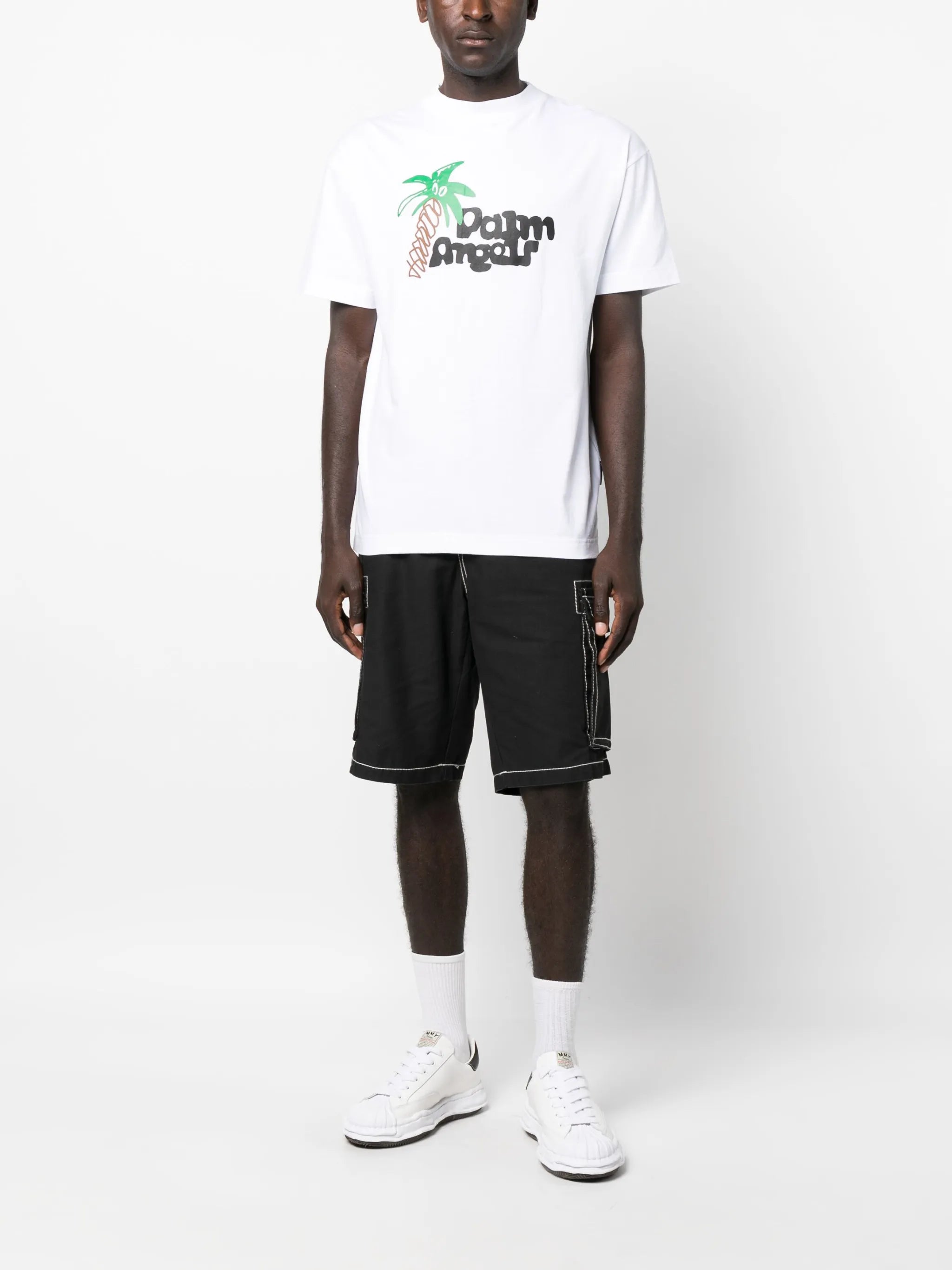 Sketchy-print cotton T-shirt