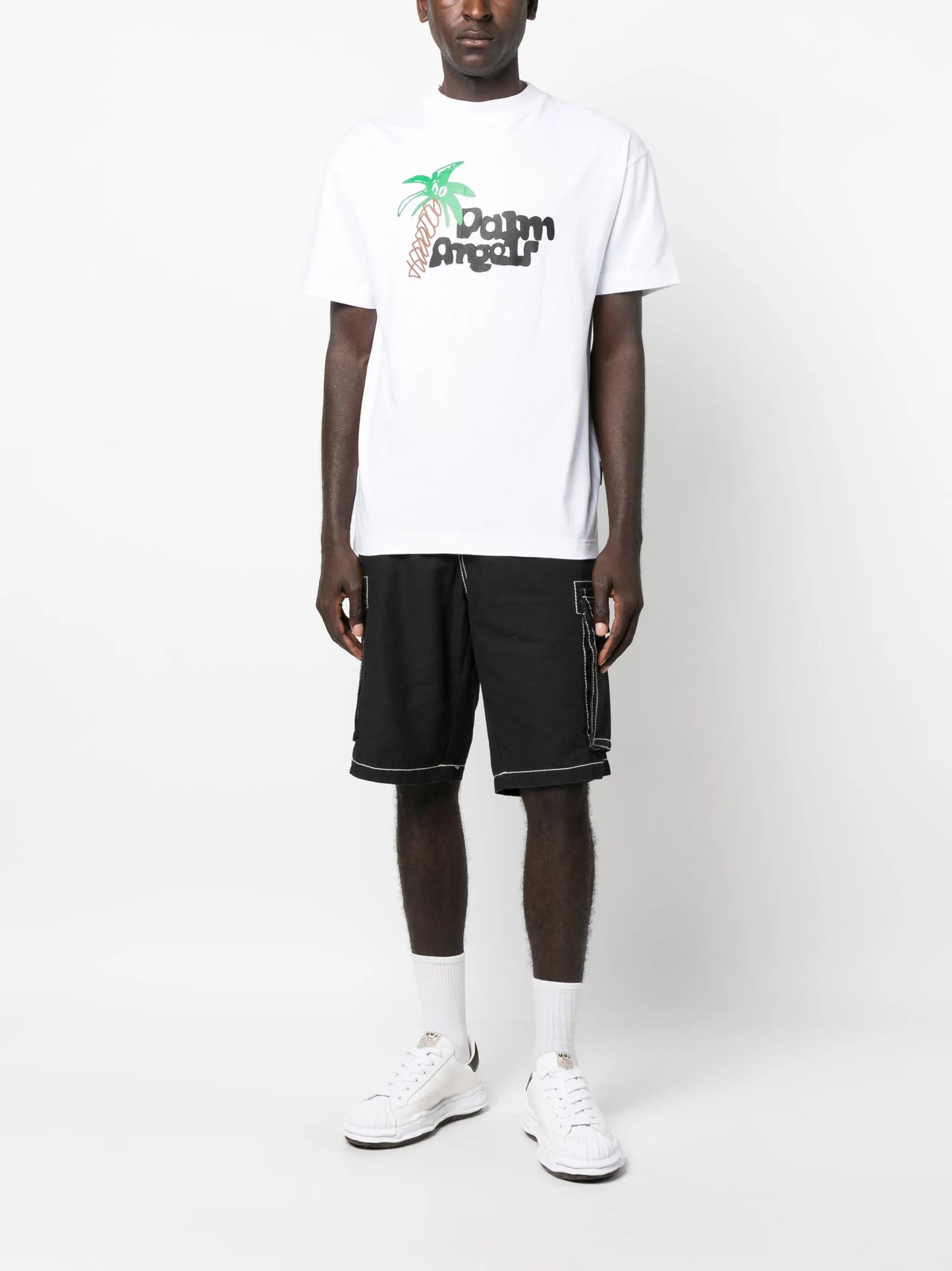 Sketchy-print cotton T-shirt