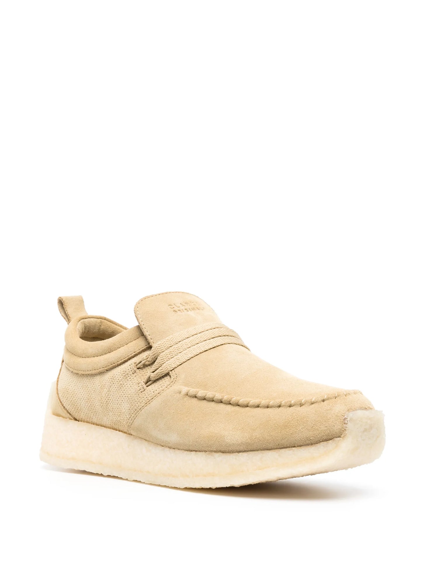 lace-up suede loafers