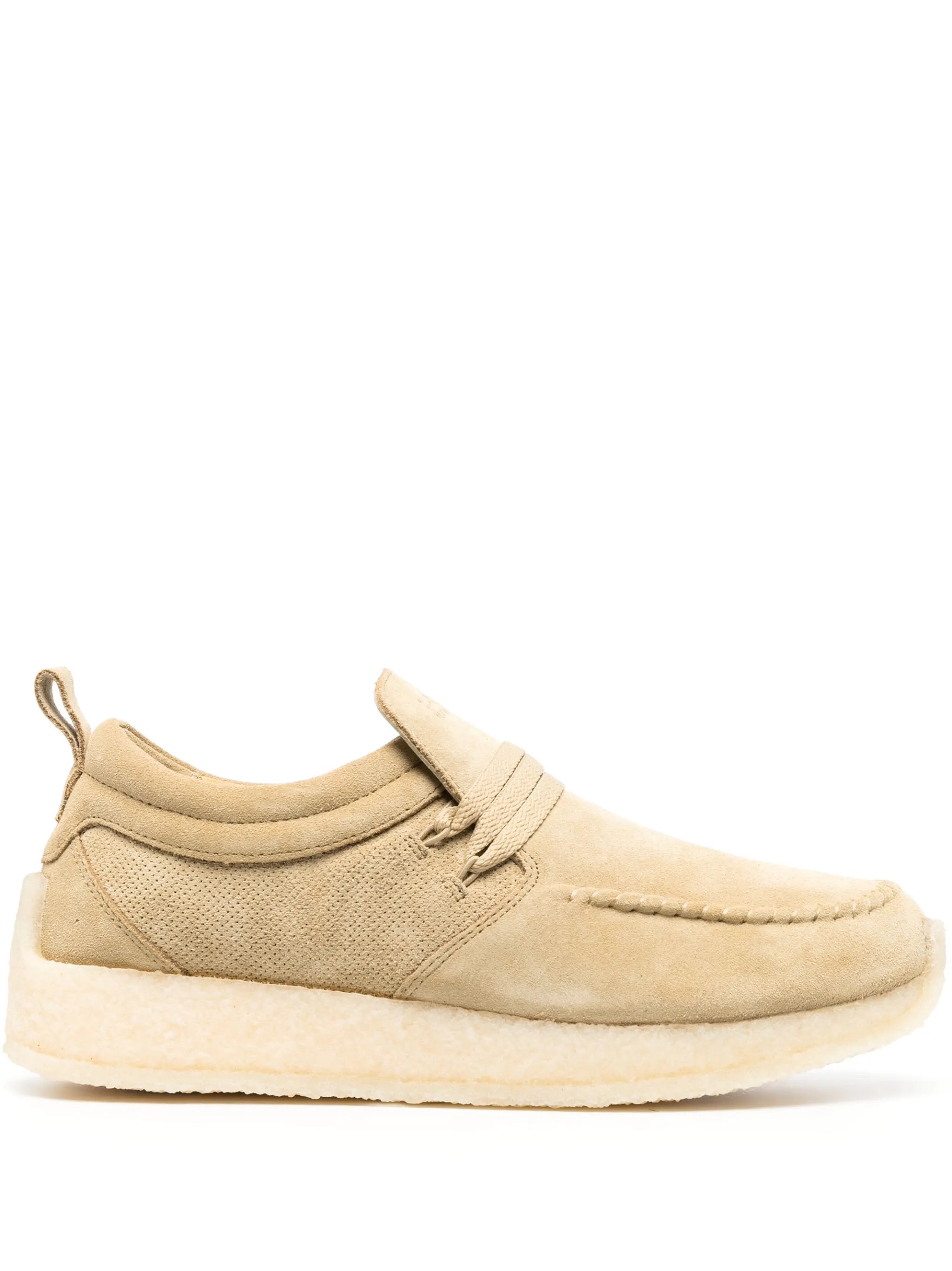 lace-up suede loafers