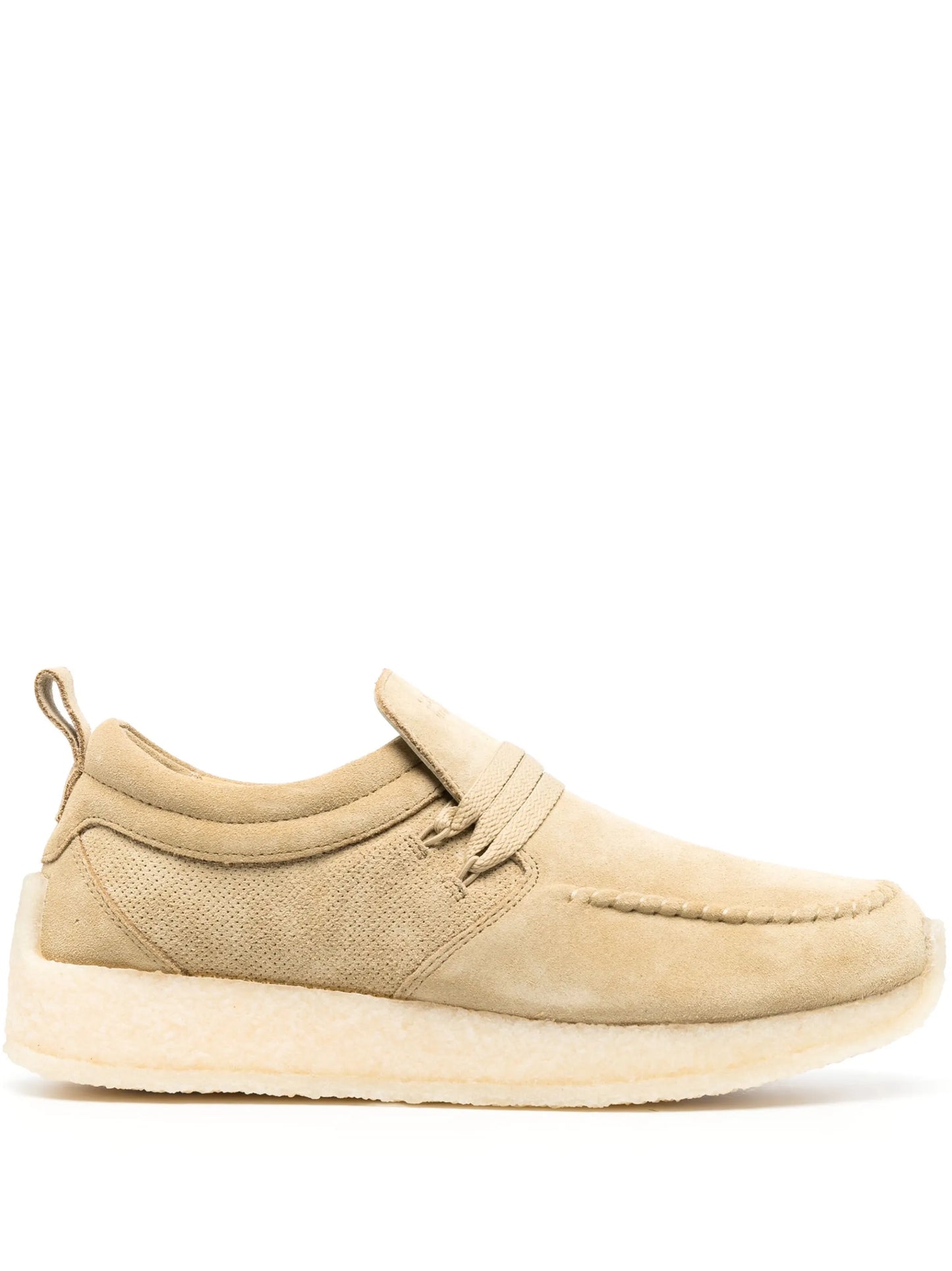 lace-up suede loafers