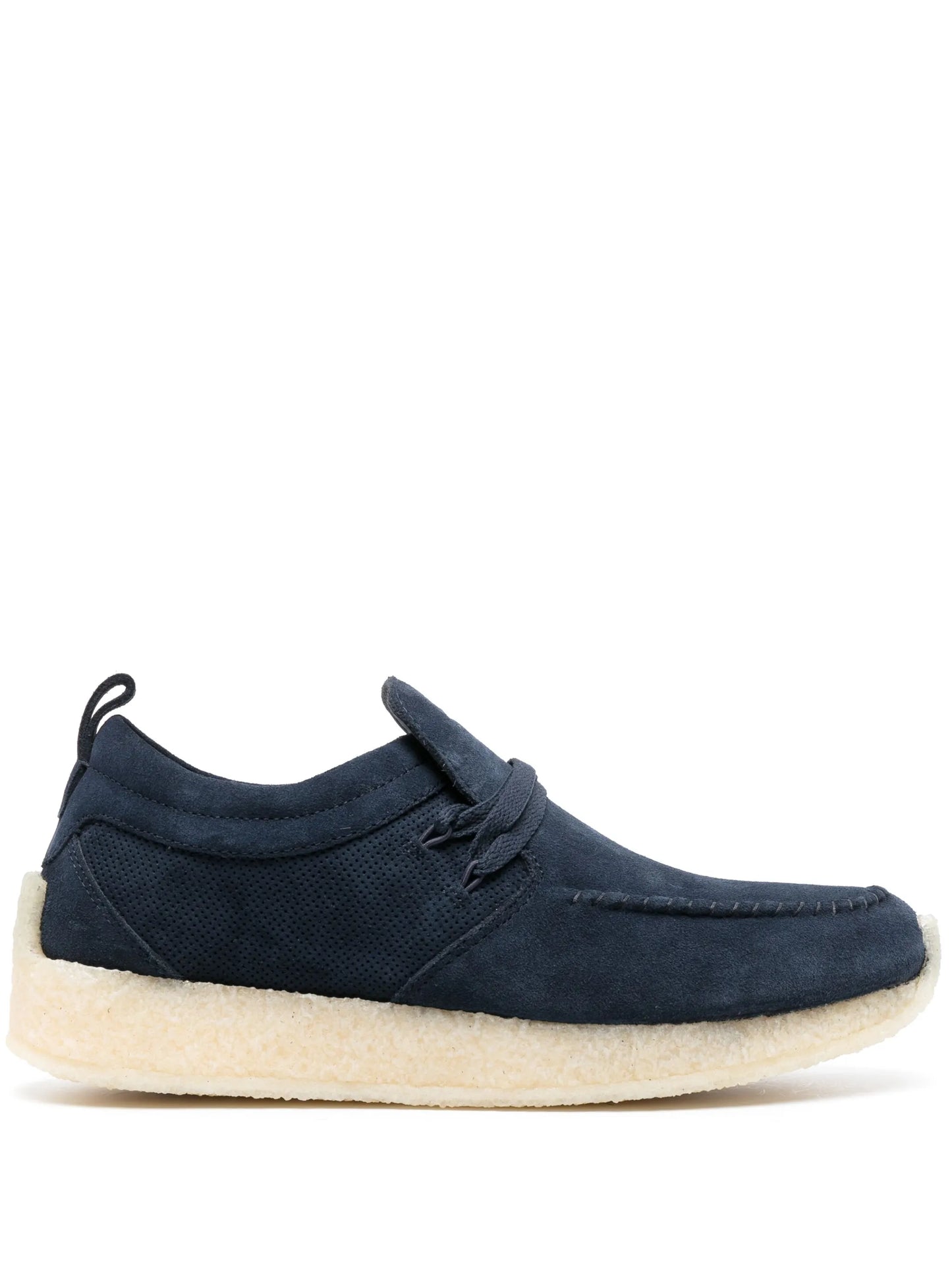 lace-up suede loafers