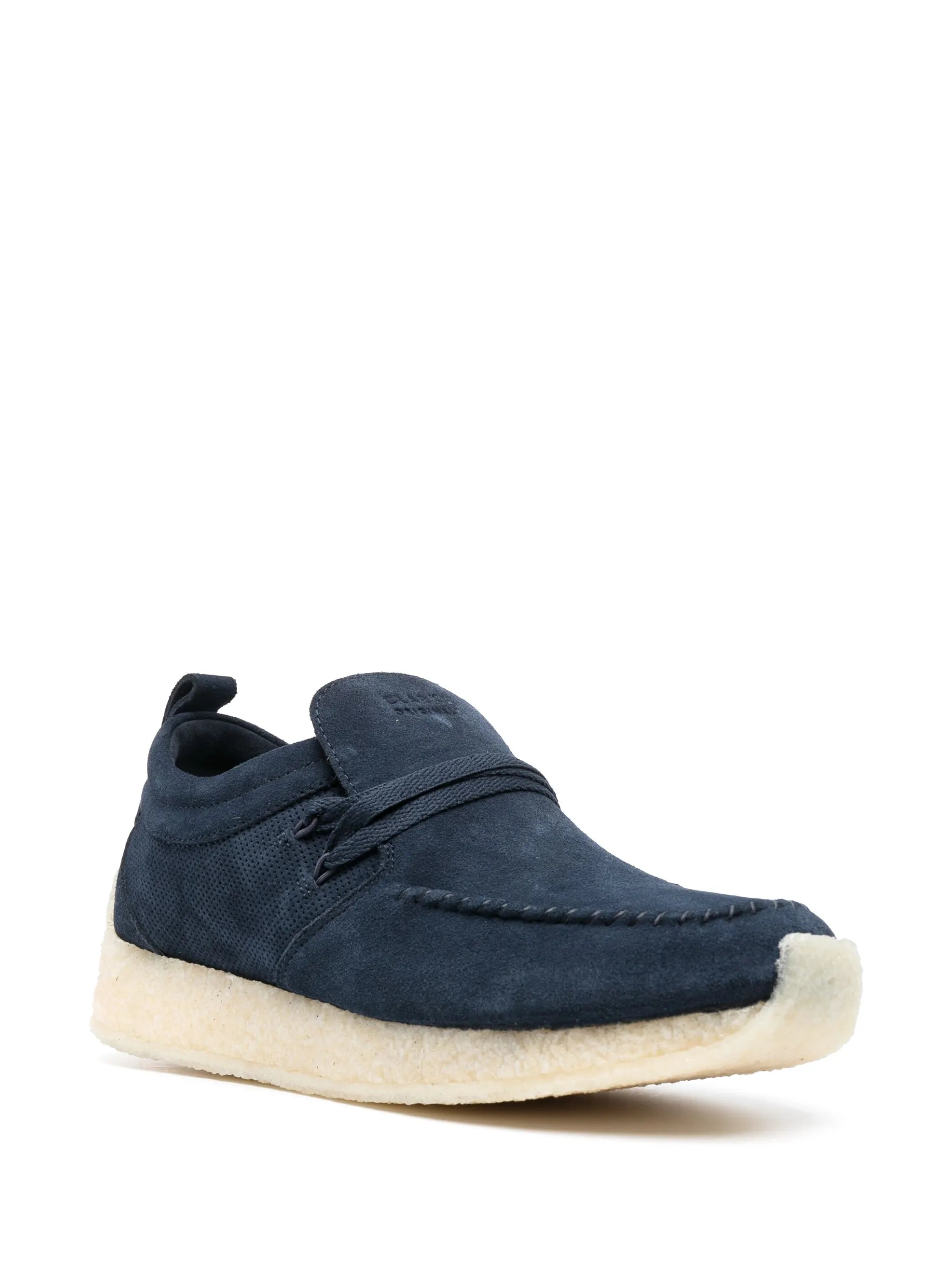lace-up suede loafers