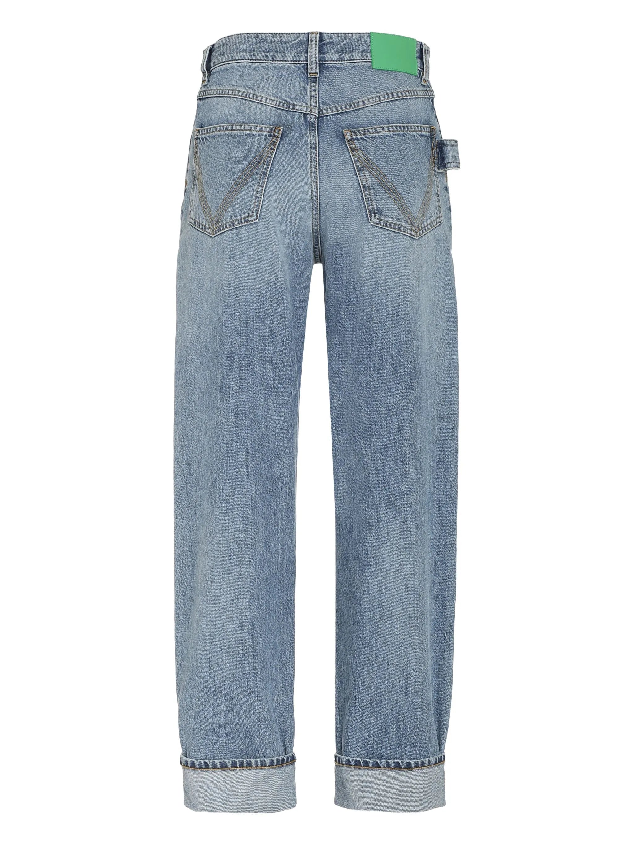 high-rise wide-leg jeans