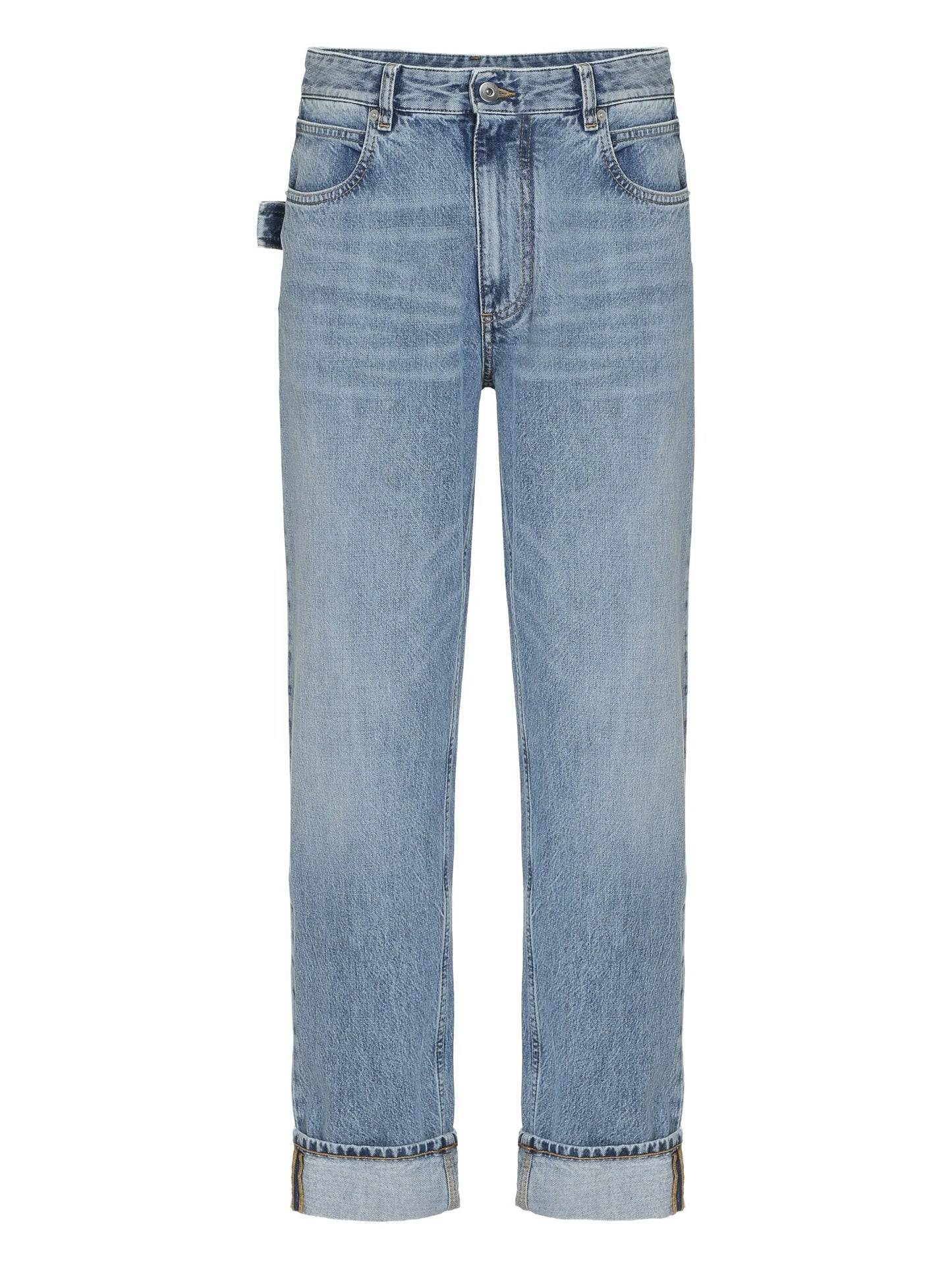 high-rise wide-leg jeans