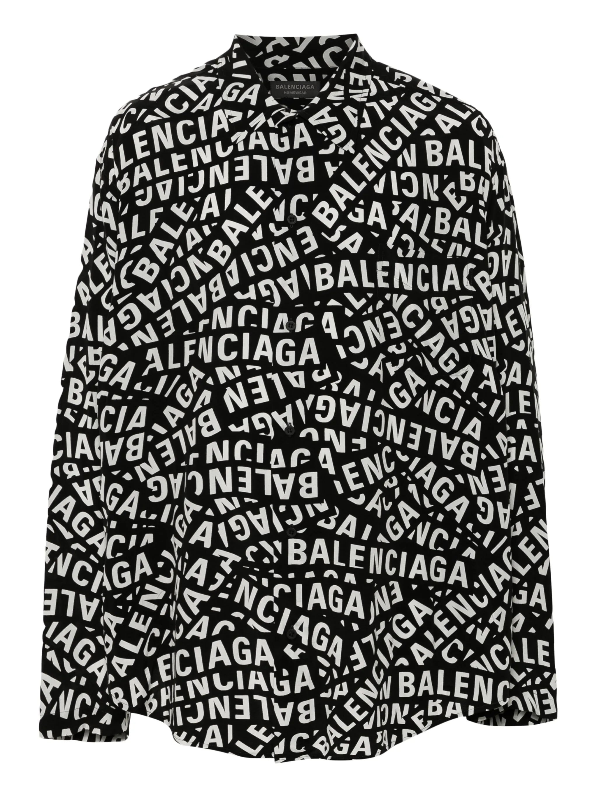 logo-print shirt