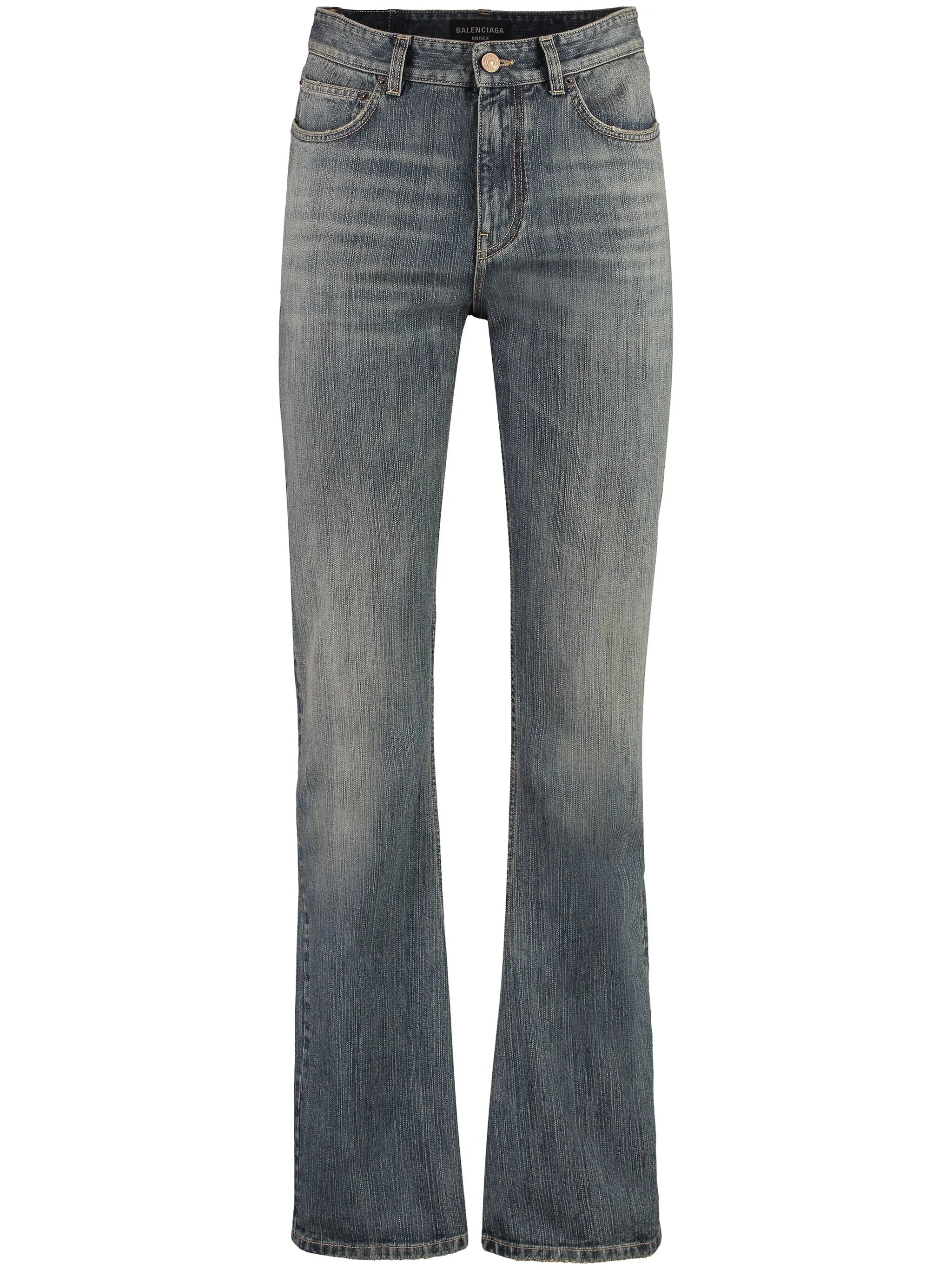 mid-rise bootcut jeans