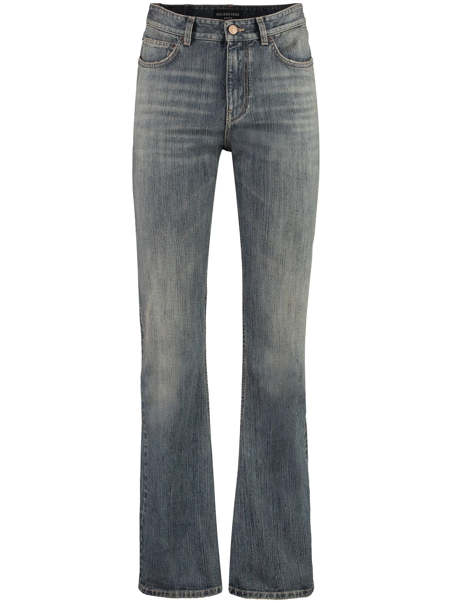mid-rise bootcut jeans
