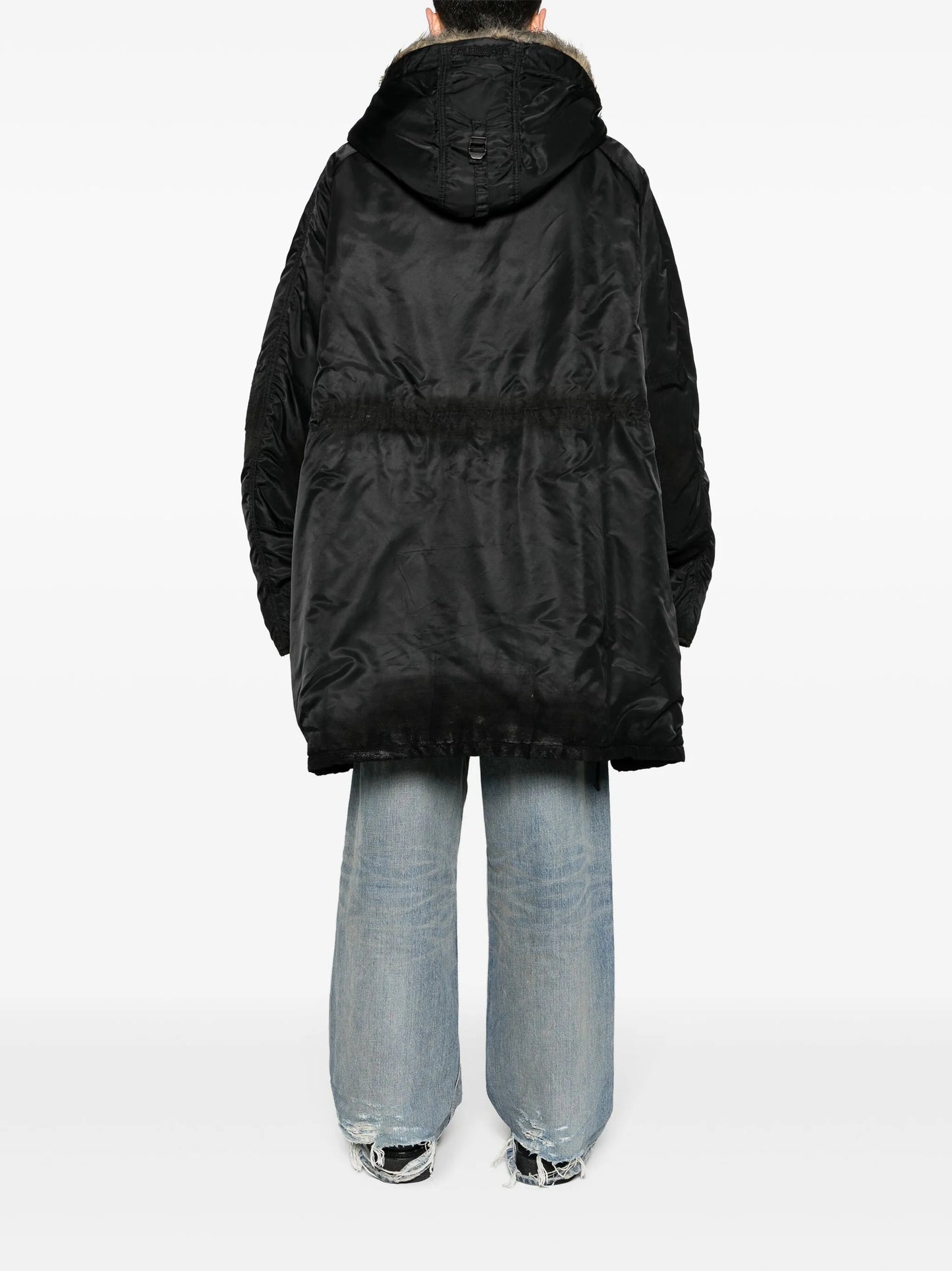 faux fur-trim hooded parka