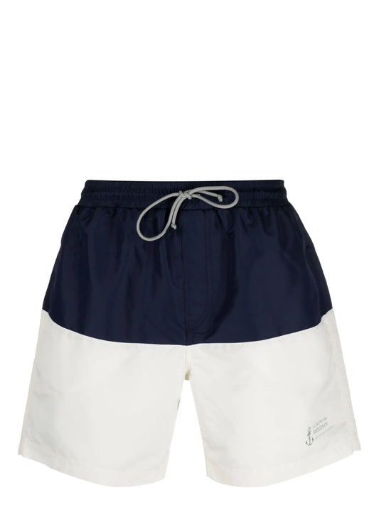 colour-block swim shorts